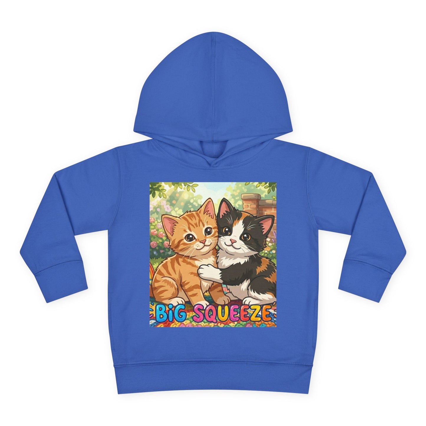 Big Squeeze Kitten Toddler Pullover Fleece Hoodie
