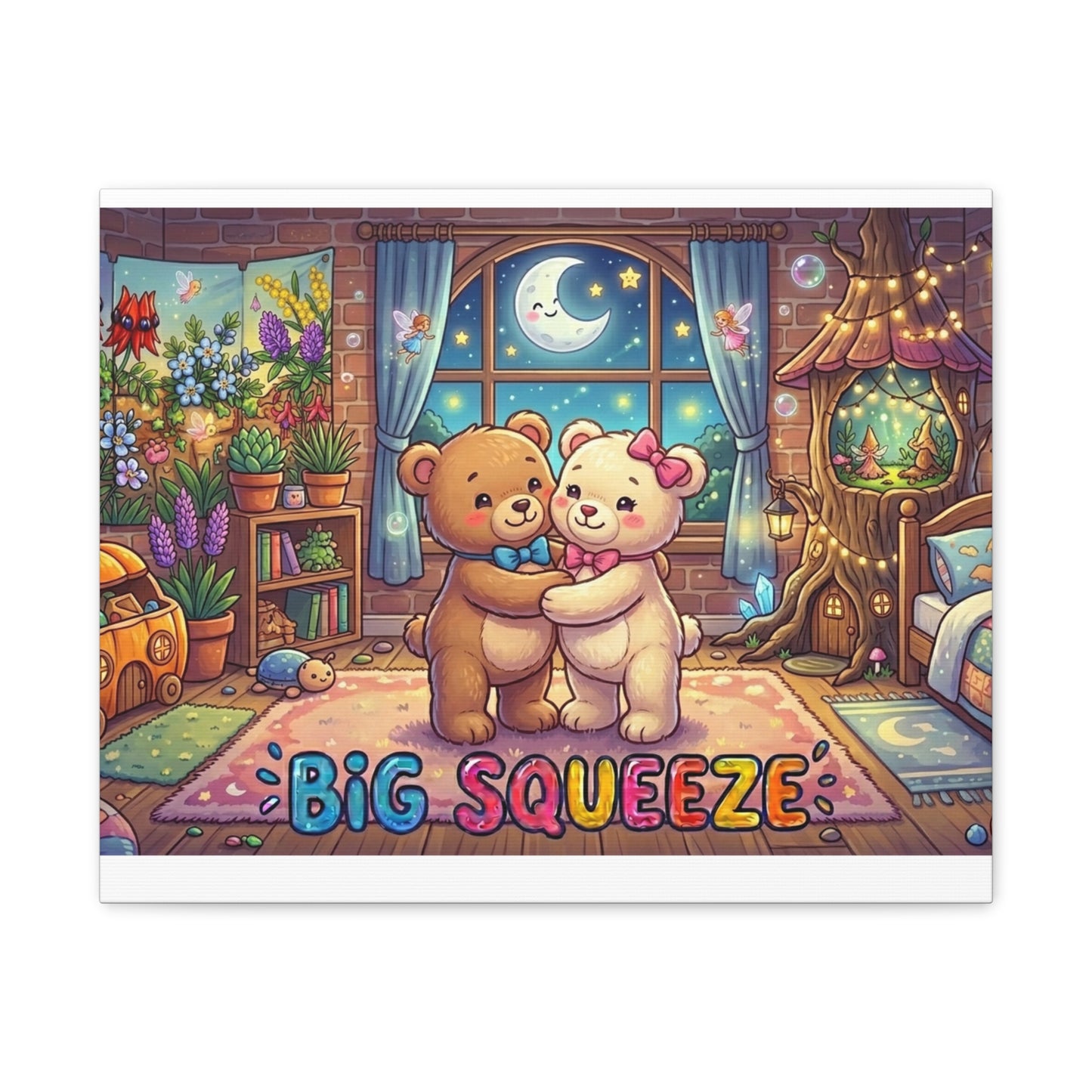 Big Squeeze Teddy Classic Canvas