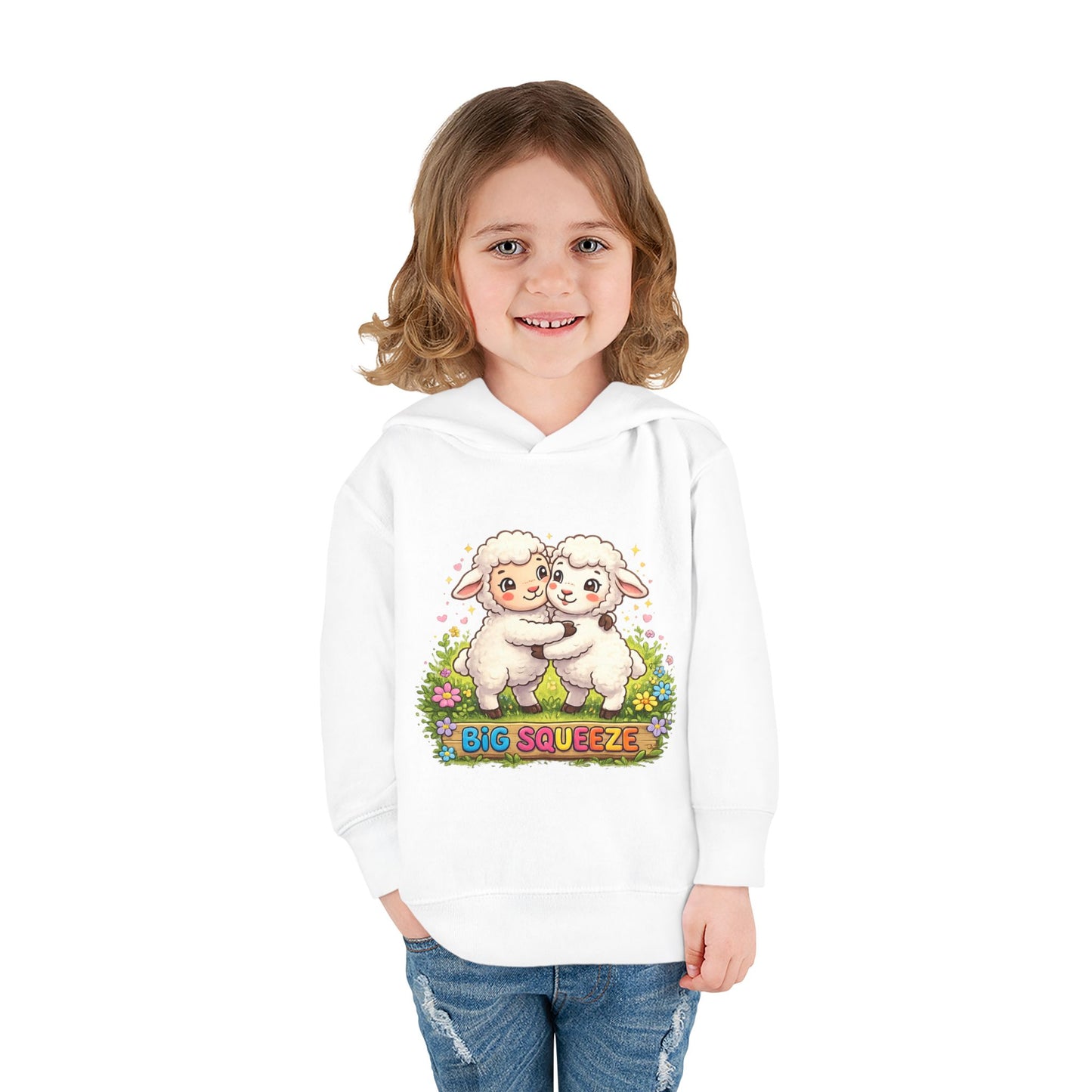 Big Squeeze Lamb Toddler Pullover Fleece Hoodie
