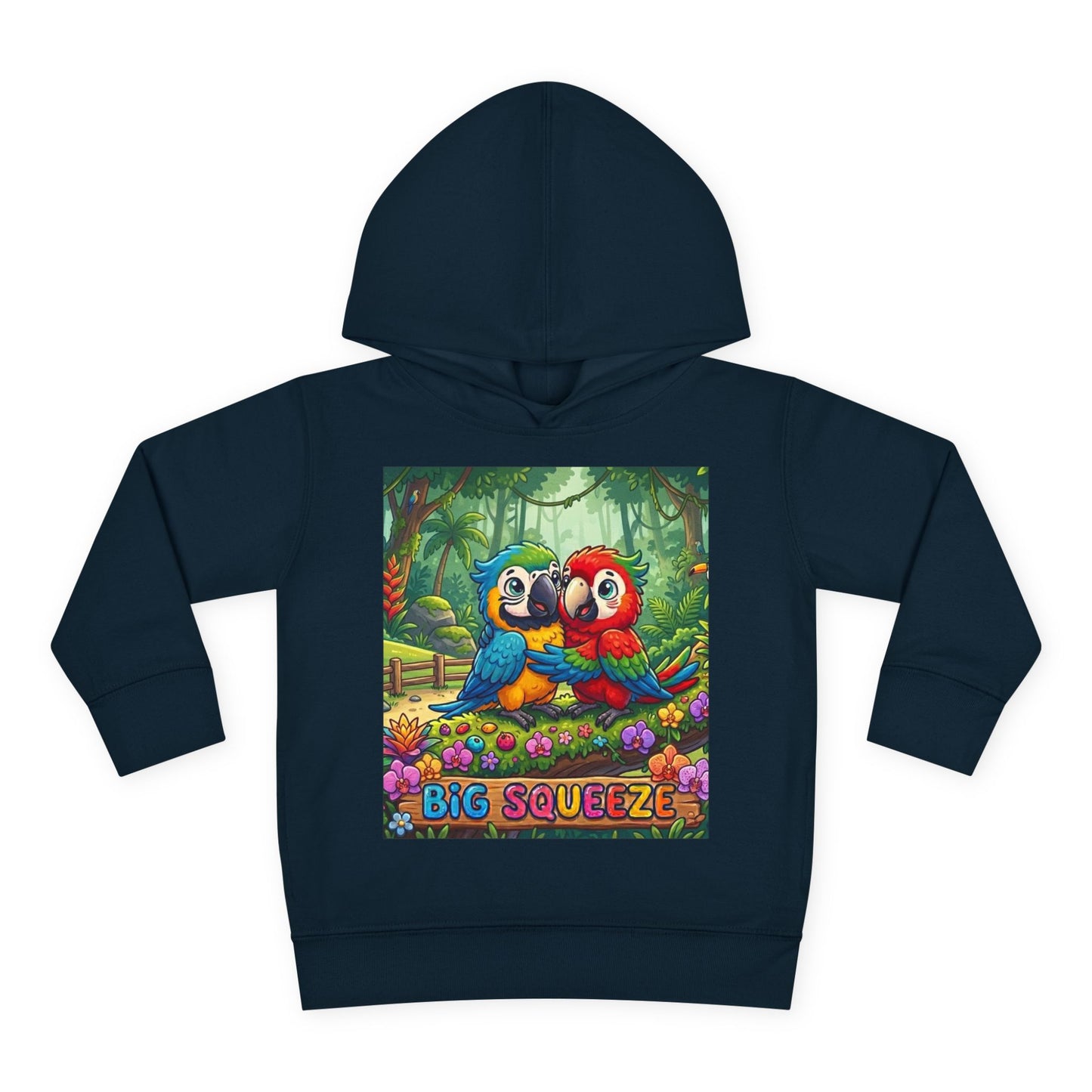 Big Squeeze Macaw Toddler Pullover Fleece Hoodie