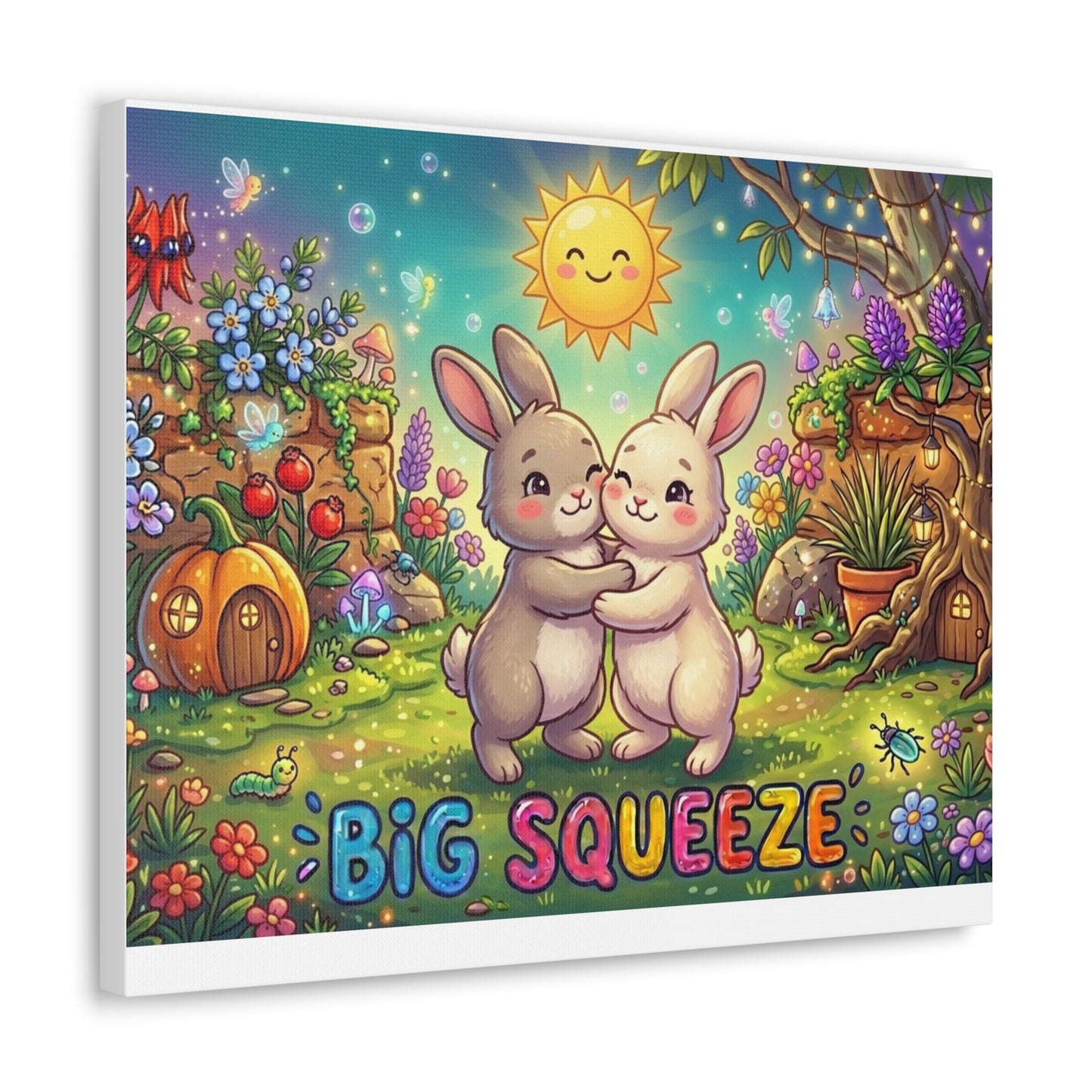 Big Squeeze Bunny Classic Canvas
