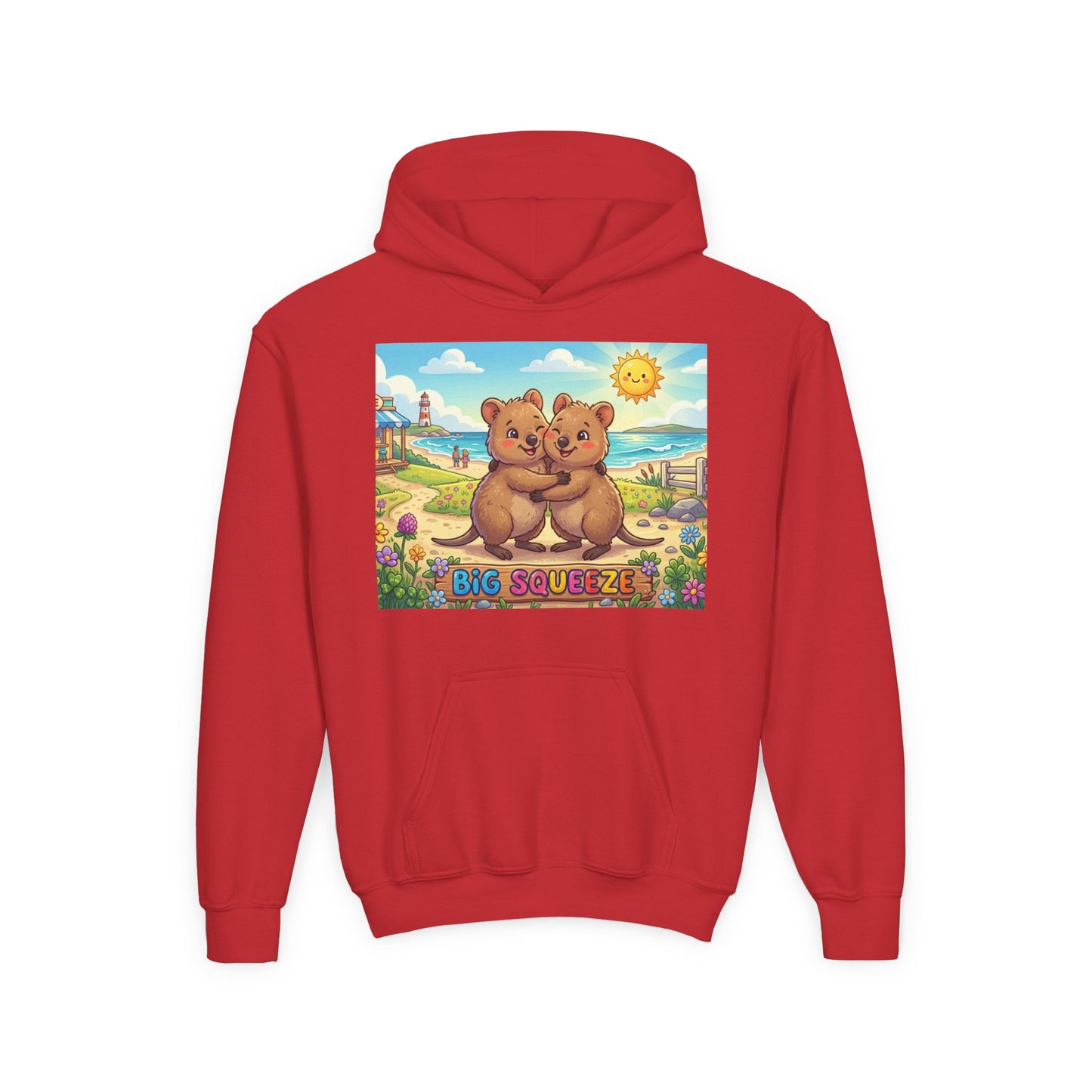 Big Squeeze Quokka Youth Heavy Blend Hooded Sweatshirt