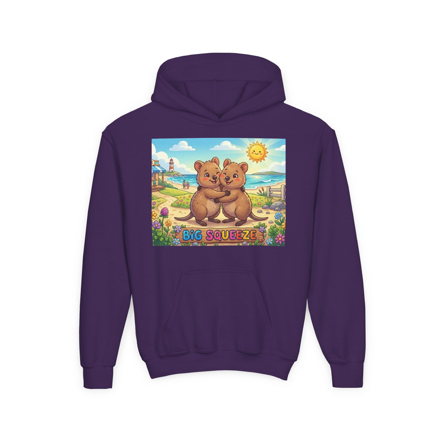 Big Squeeze Quokka Youth Heavy Blend Hooded Sweatshirt
