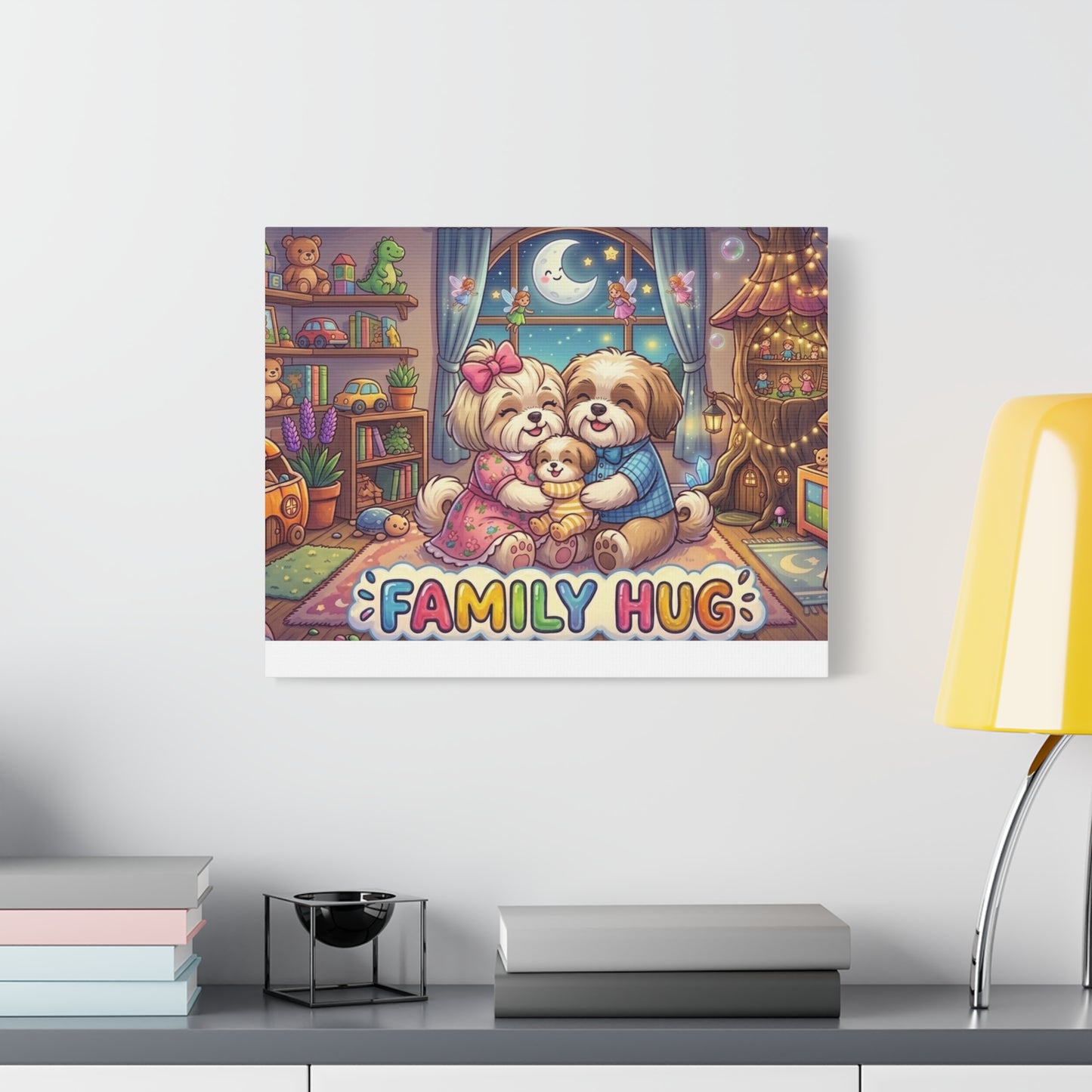Family Hug Shih Tzu Classic Canvas