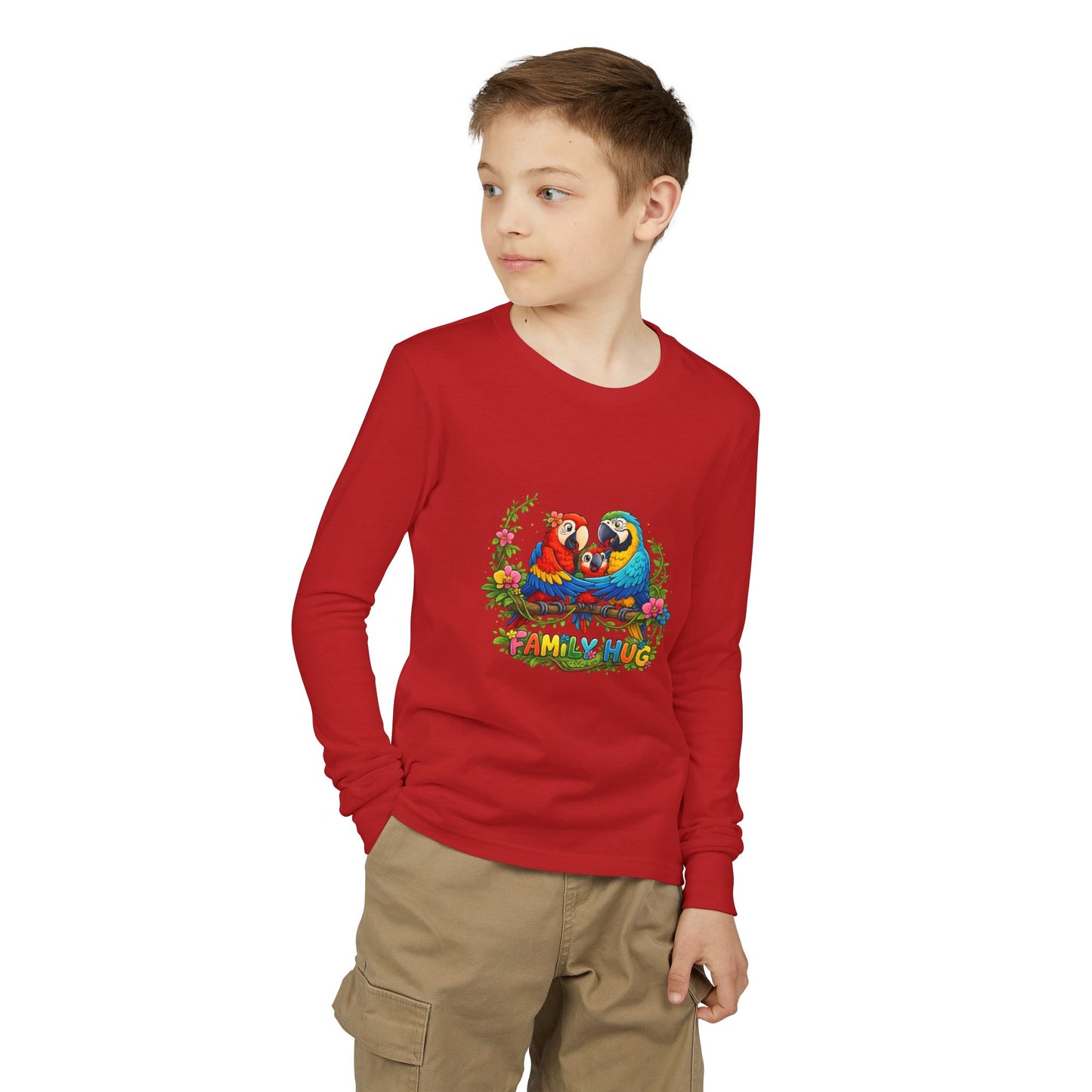 Family Hug Maqaw Youth Jersey Long Sleeve Tee