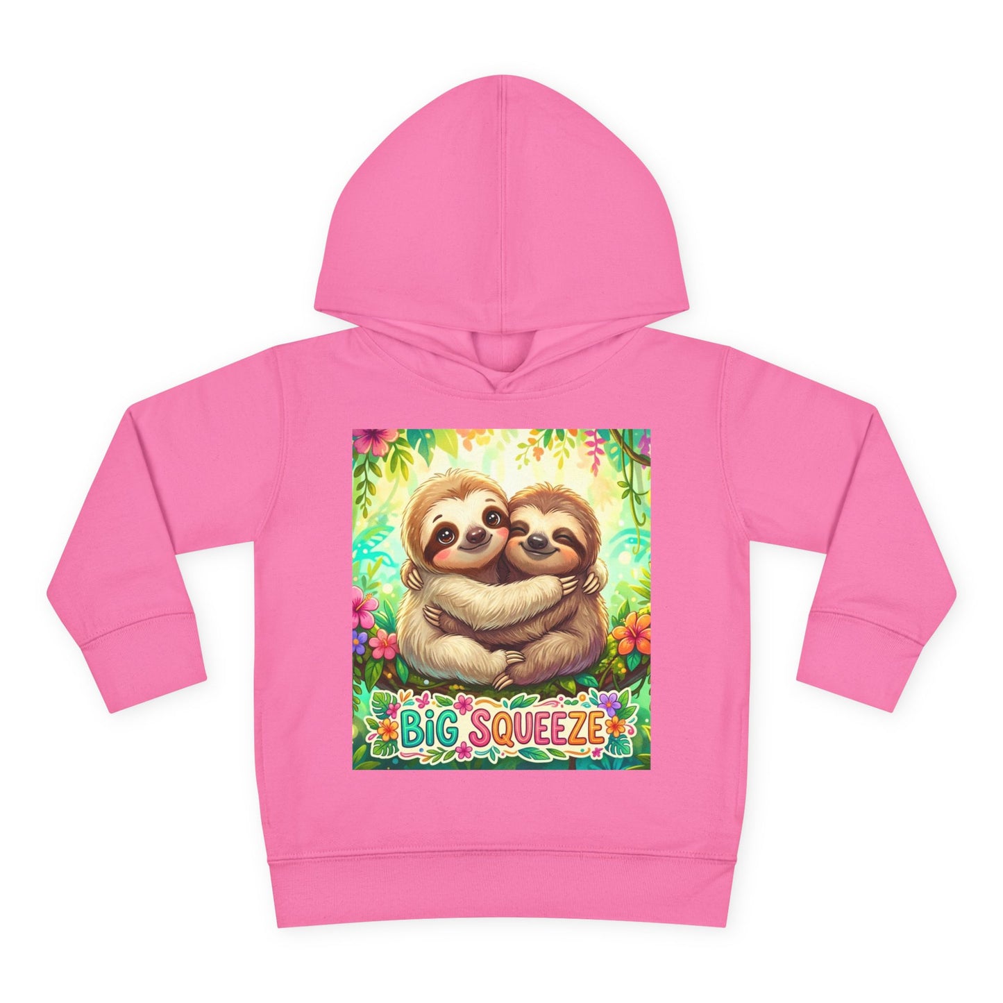 Big Squeeze Sloth Toddler Pullover Fleece Hoodie