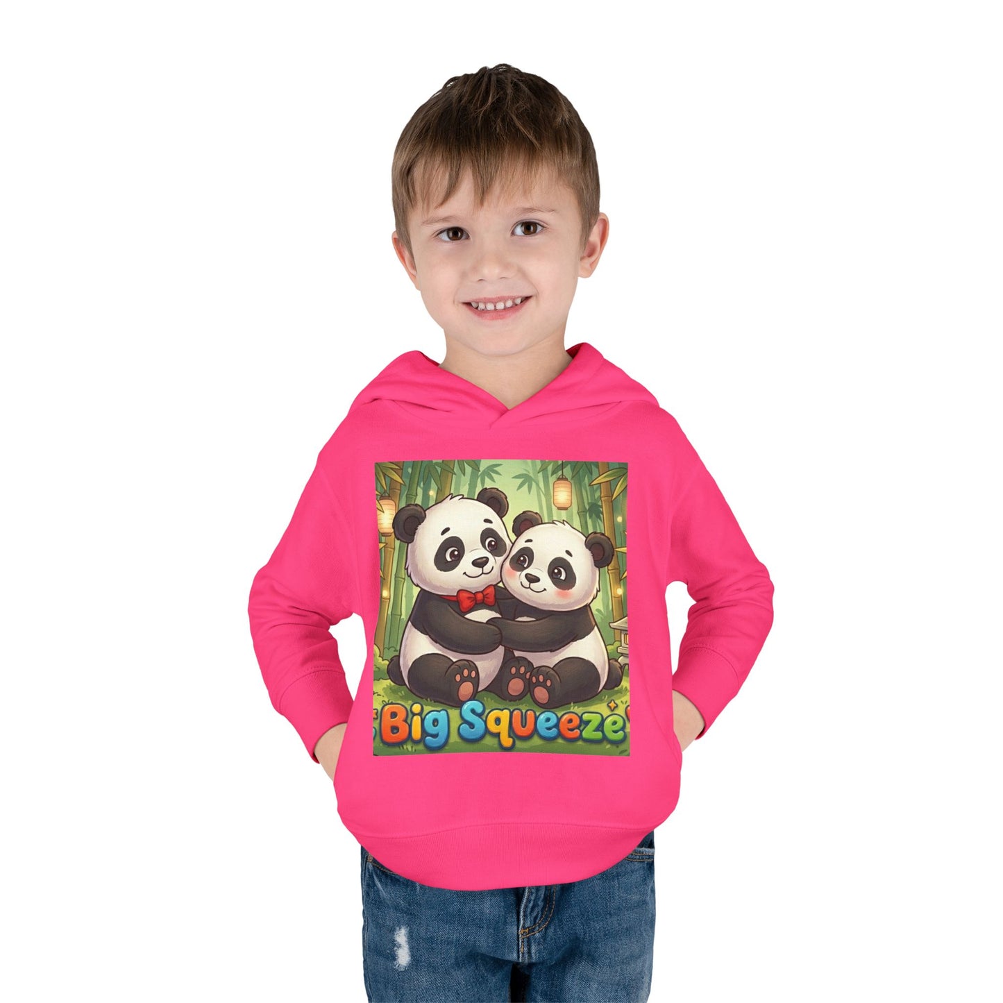 Big Squeeze Panda Toddler Pullover Fleece Hoodie