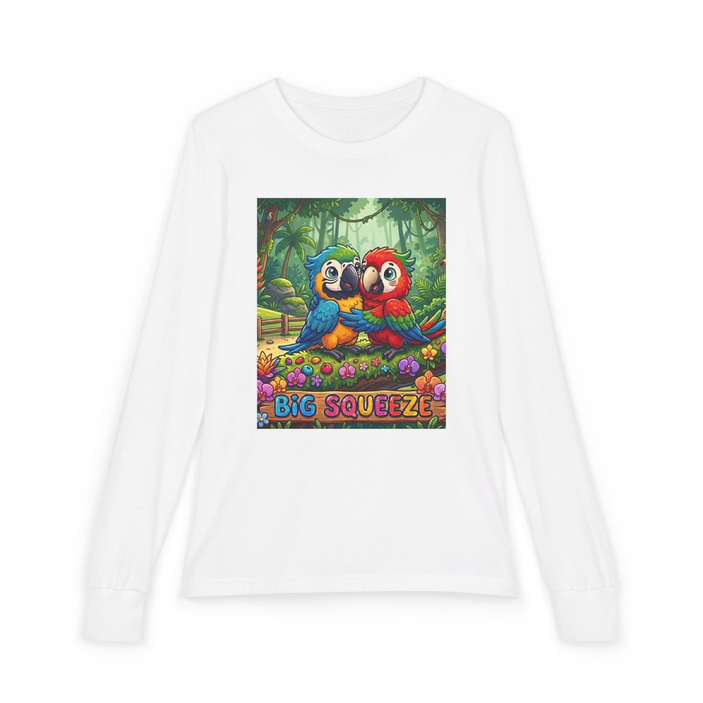 Big Squeeze Macaw Youth Jersey Long Sleeve Tee