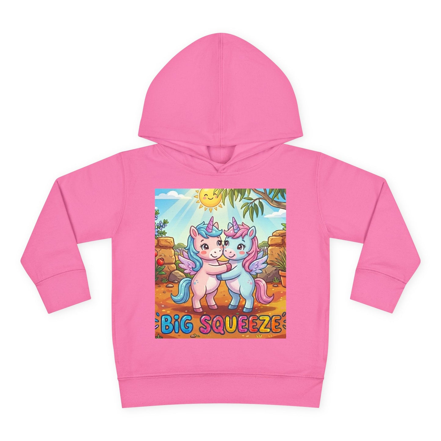 Big Squeeze Unicorn Toddler Pullover Fleece Hoodie