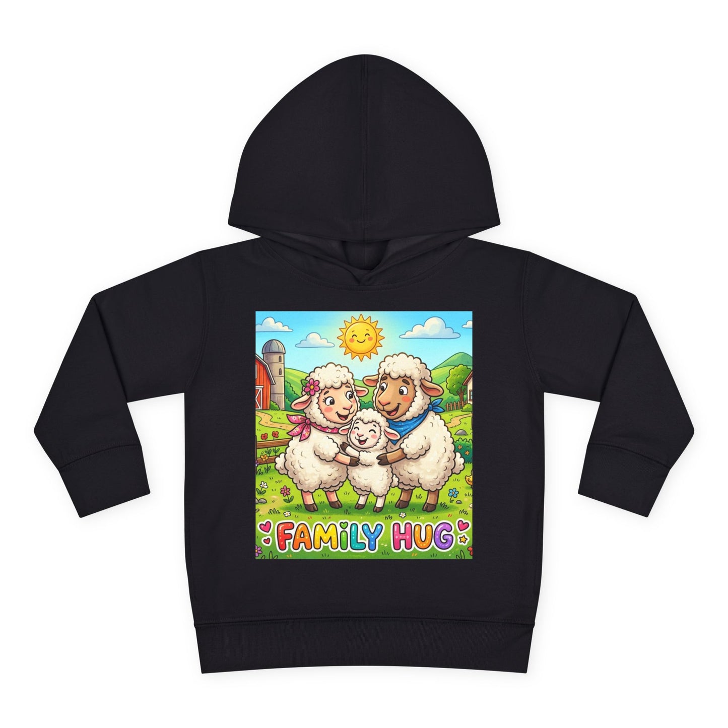 Family Hug Lamb Toddler Pullover Fleece Hoodie