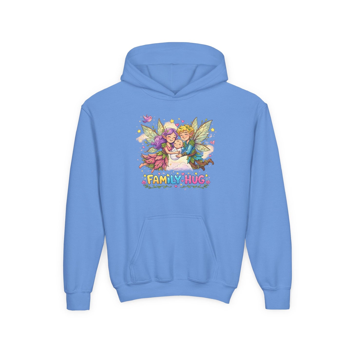 Family Hug Fairy Youth Heavy Blend Hooded Sweatshirt