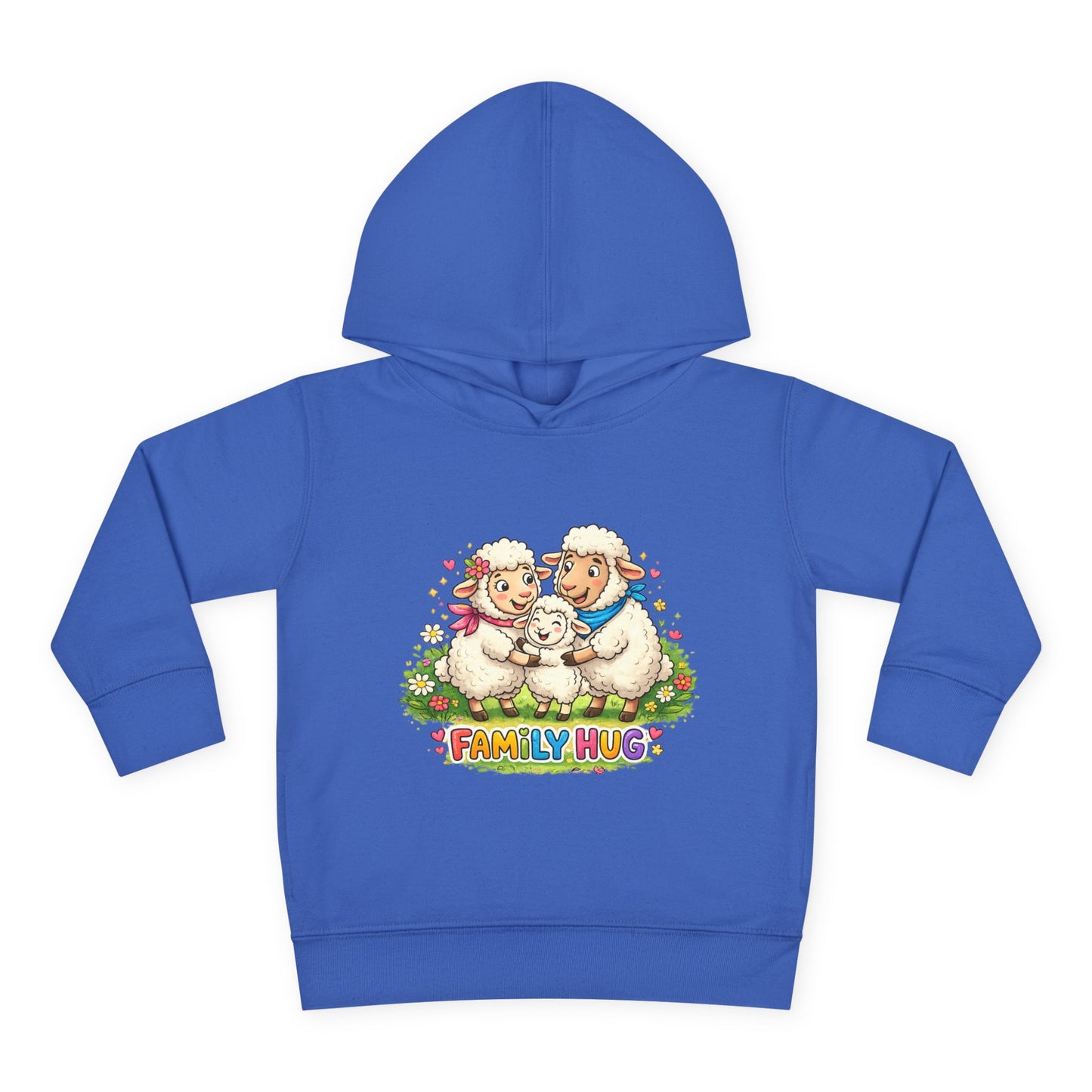 Family Hug Lamb Toddler Pullover Fleece Hoodie
