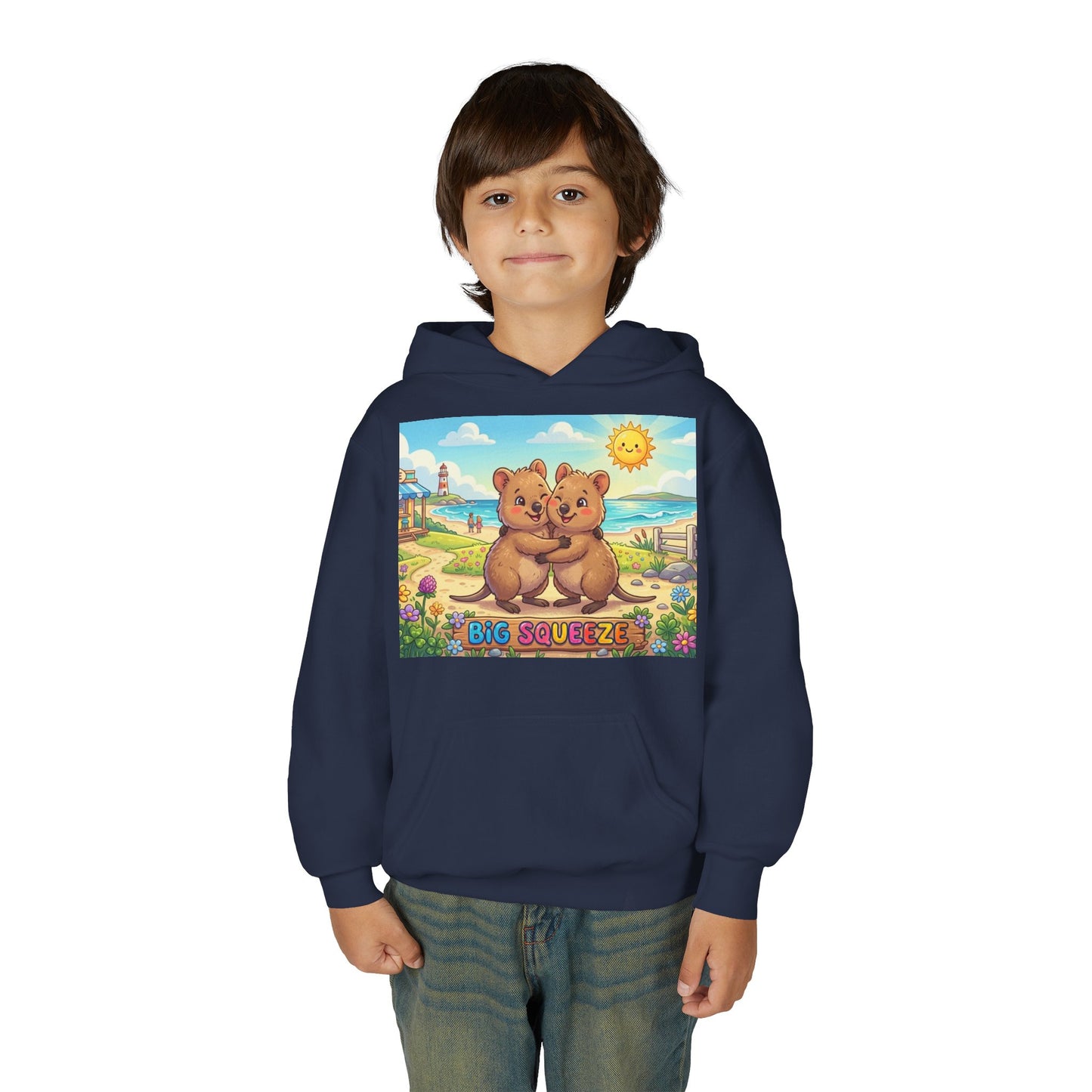 Big Squeeze Quokka Youth Heavy Blend Hooded Sweatshirt
