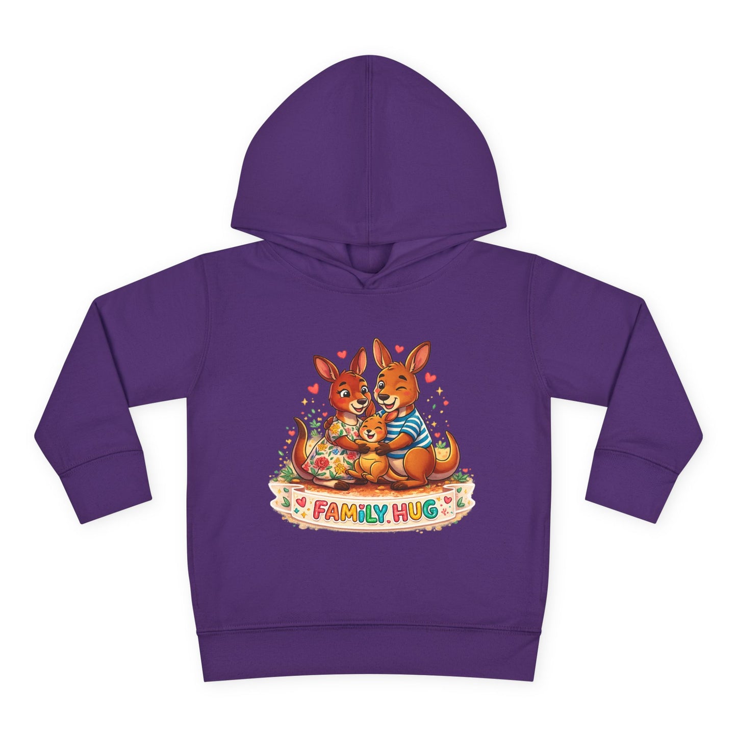 Family Hug Kangaroo Toddler Pullover Fleece Hoodie