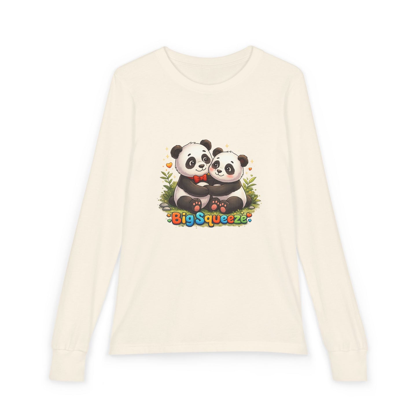 Big Squeeze Panda Youth Jersey Long Sleeve Tee