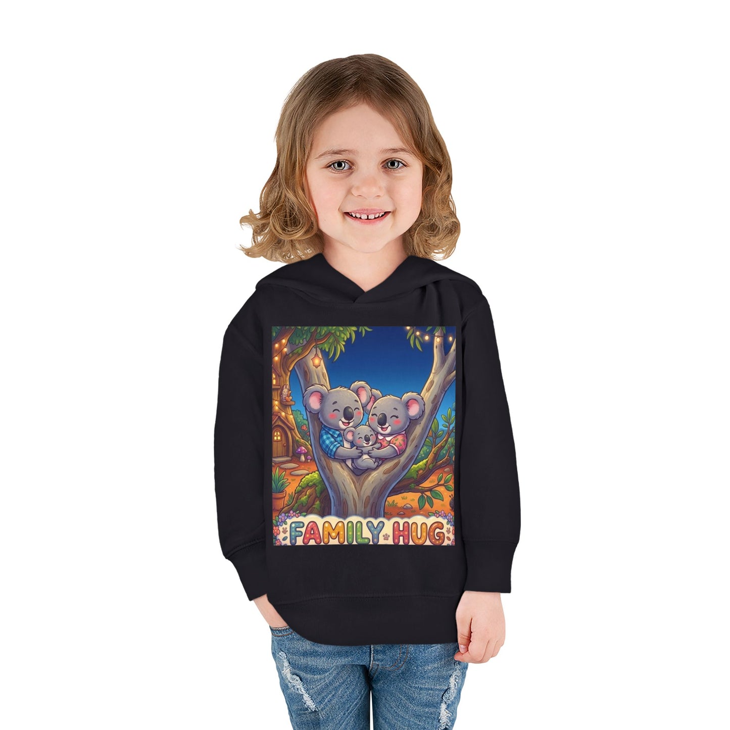 Family Hug Koala Toddler Pullover Fleece Hoodie