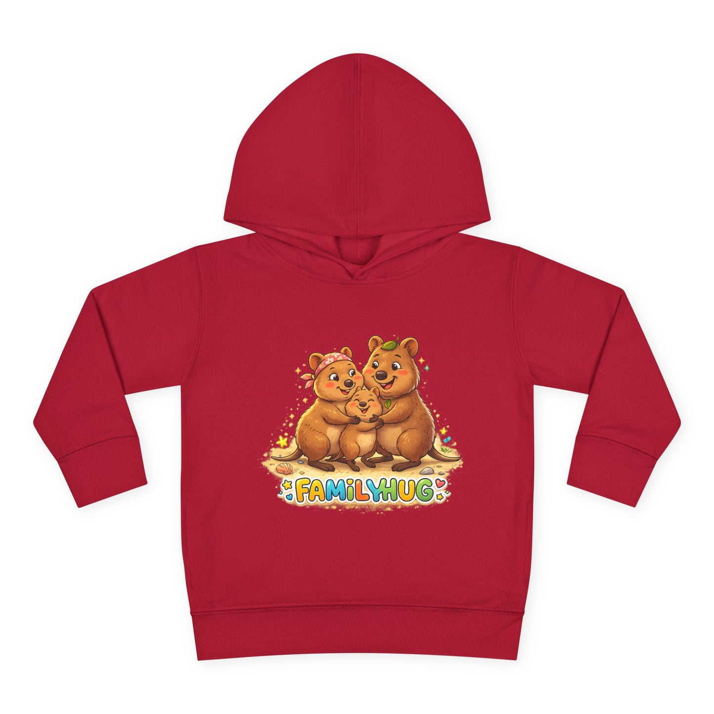 Family Hug Quokka Toddler Pullover Fleece Hoodie
