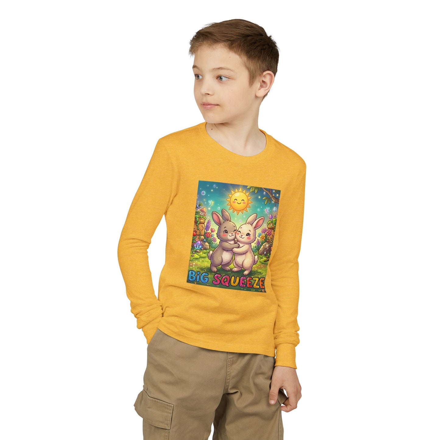 Big Squeeze Bunny Youth Jersey Long Sleeve Tee