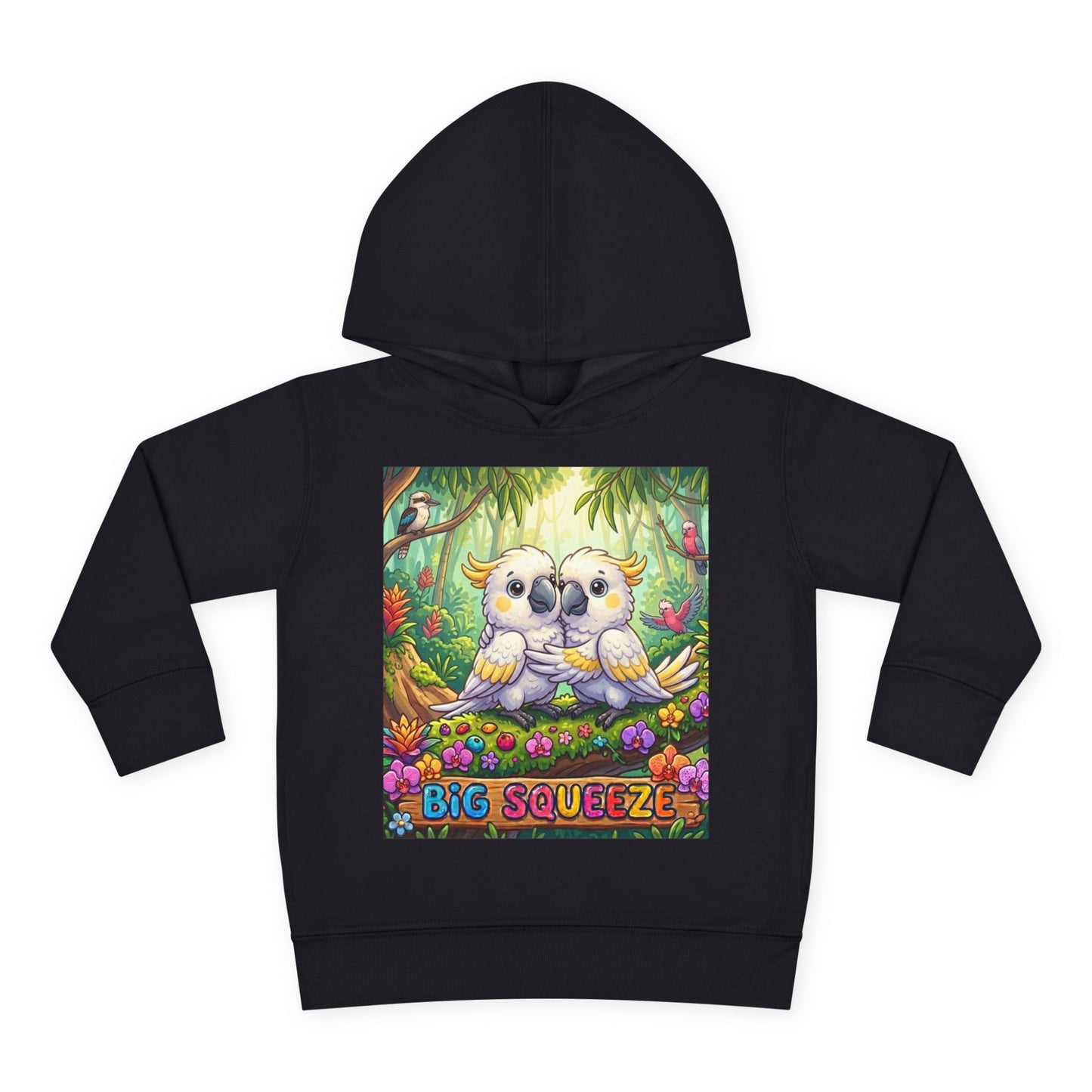 Big Squeeze Cockatoo Toddler Pullover Fleece Hoodie