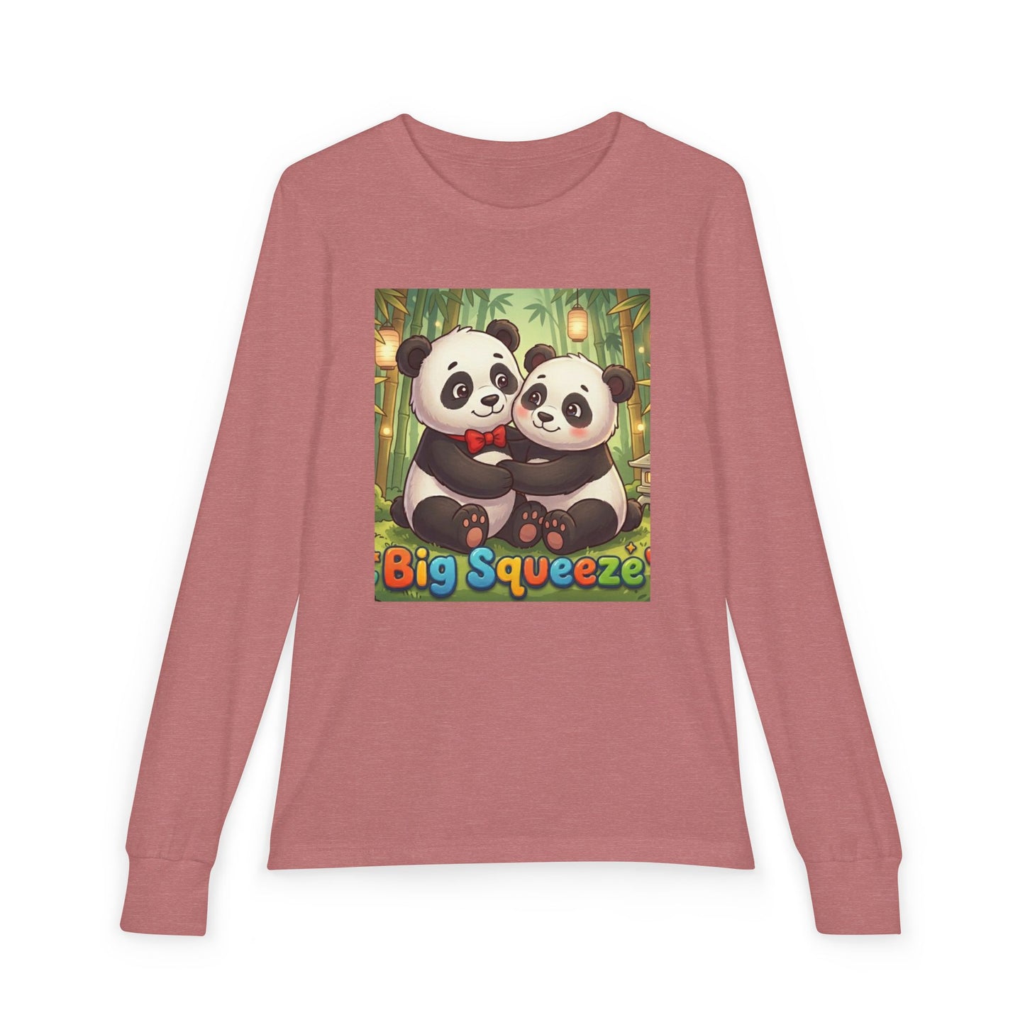 Big Squeeze Panda Youth Jersey Long Sleeve Tee
