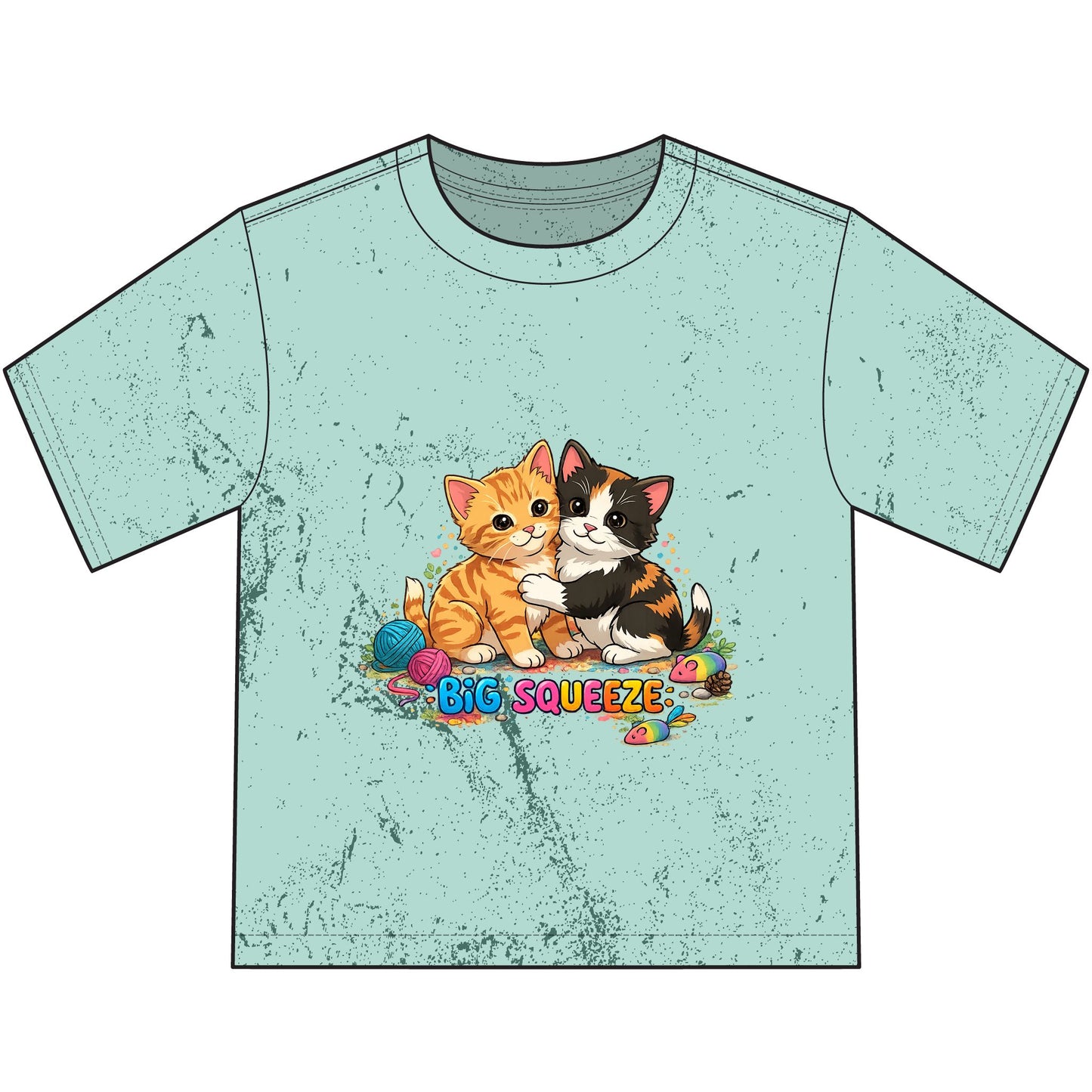 Big Squeeze Kitten Heavyweight Color Blast Youth T-Shirt