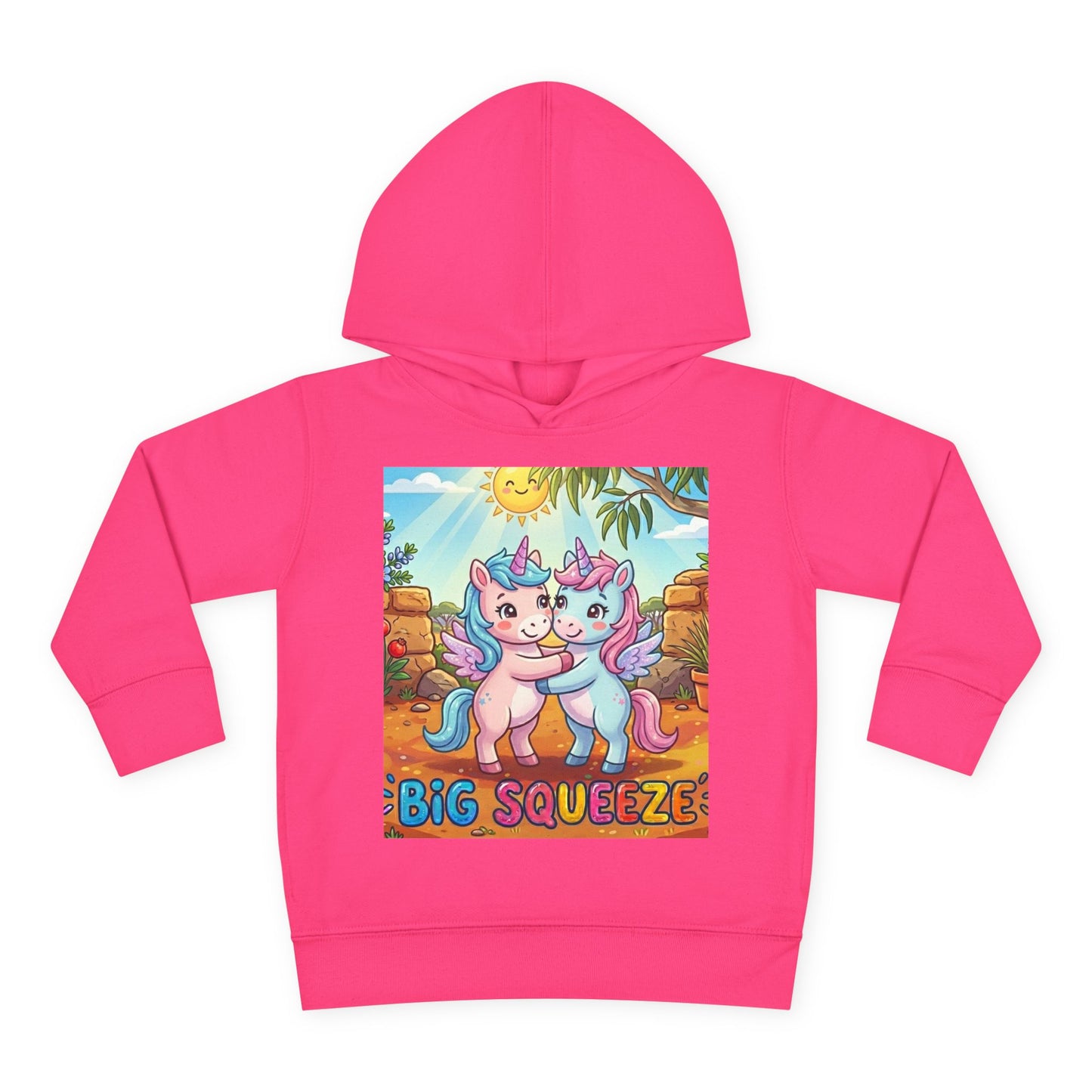Big Squeeze Unicorn Toddler Pullover Fleece Hoodie