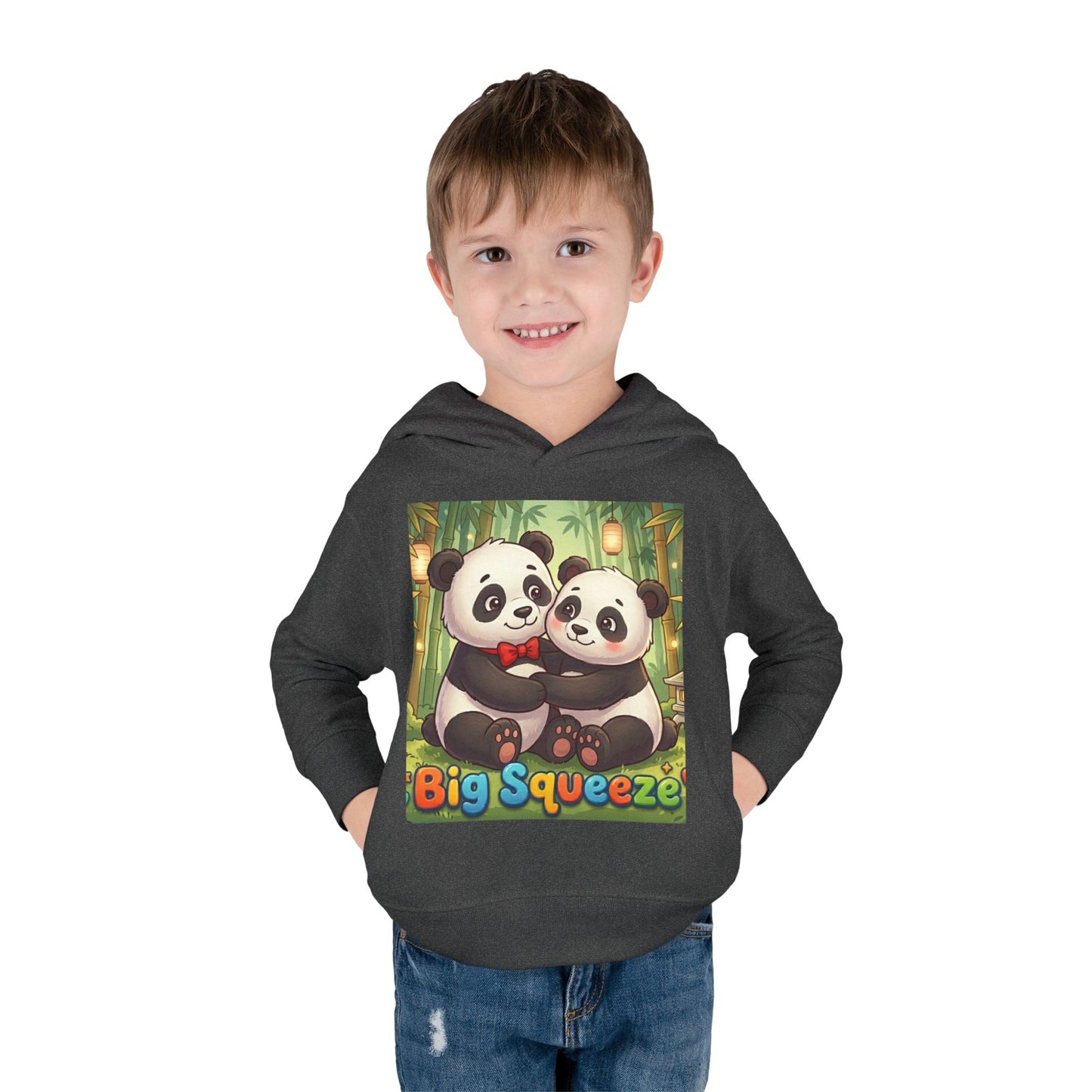 Big Squeeze Panda Toddler Pullover Fleece Hoodie