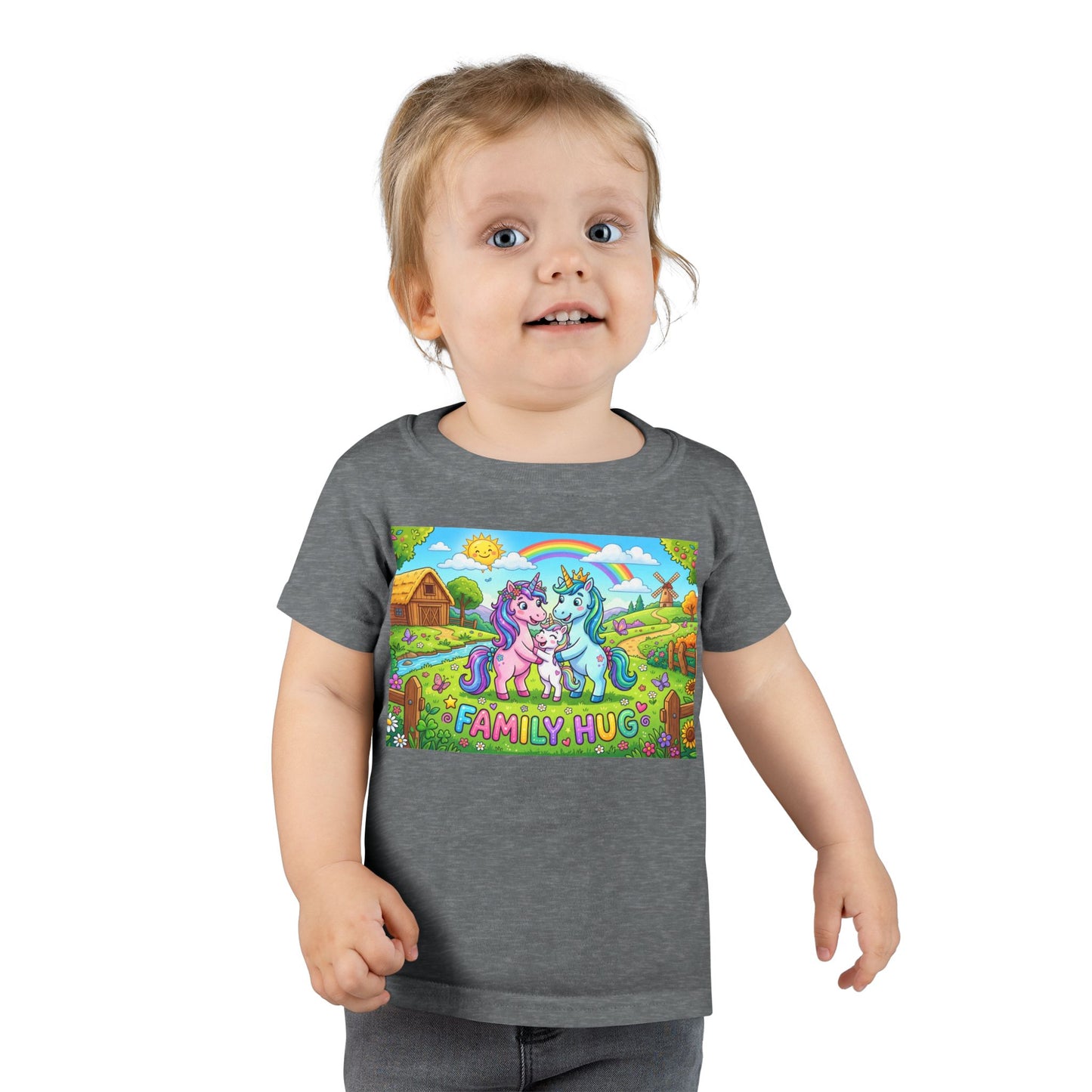 Family Hug Unicorn Toddler T-shirt