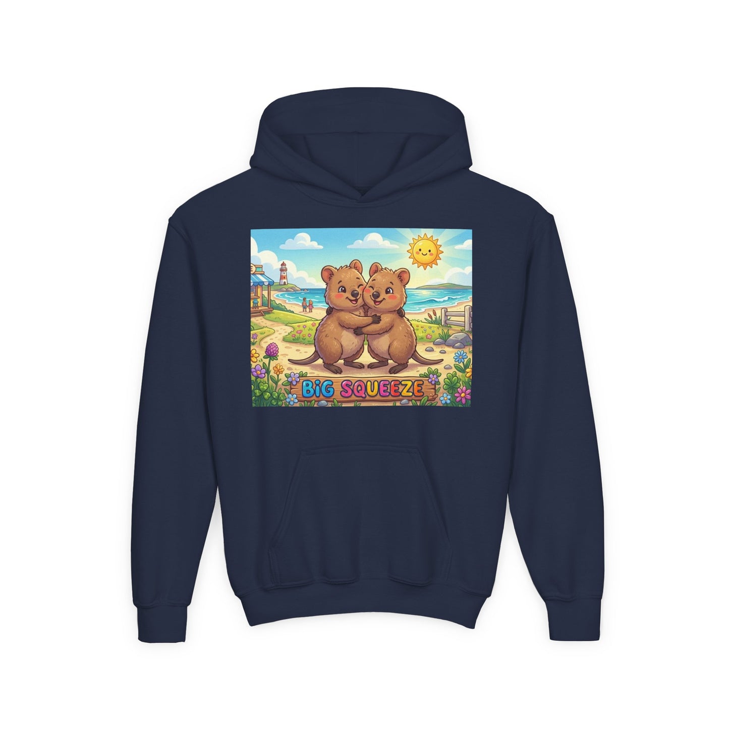 Big Squeeze Quokka Youth Heavy Blend Hooded Sweatshirt