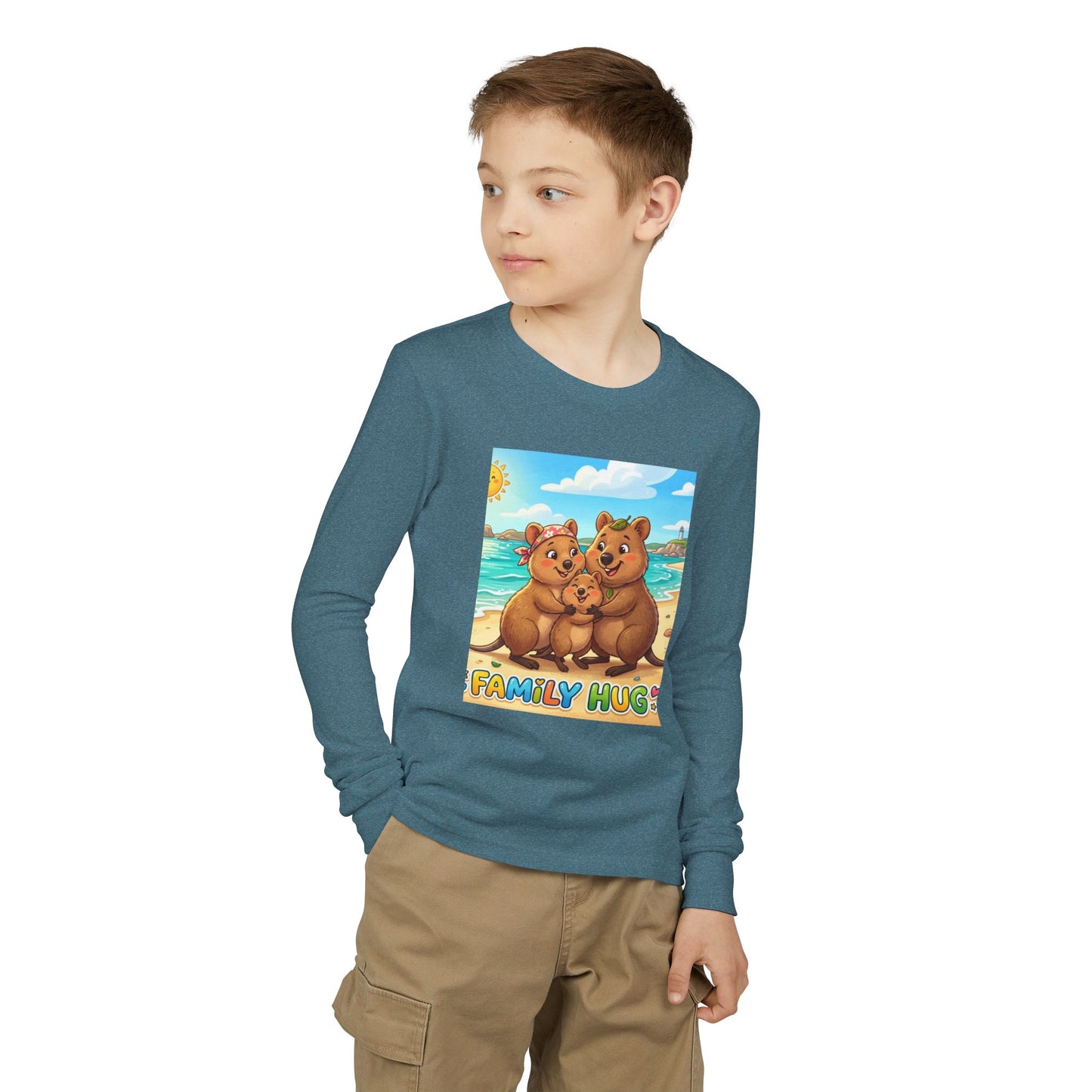 Family Hug Quokka Youth Jersey Long Sleeve Tee