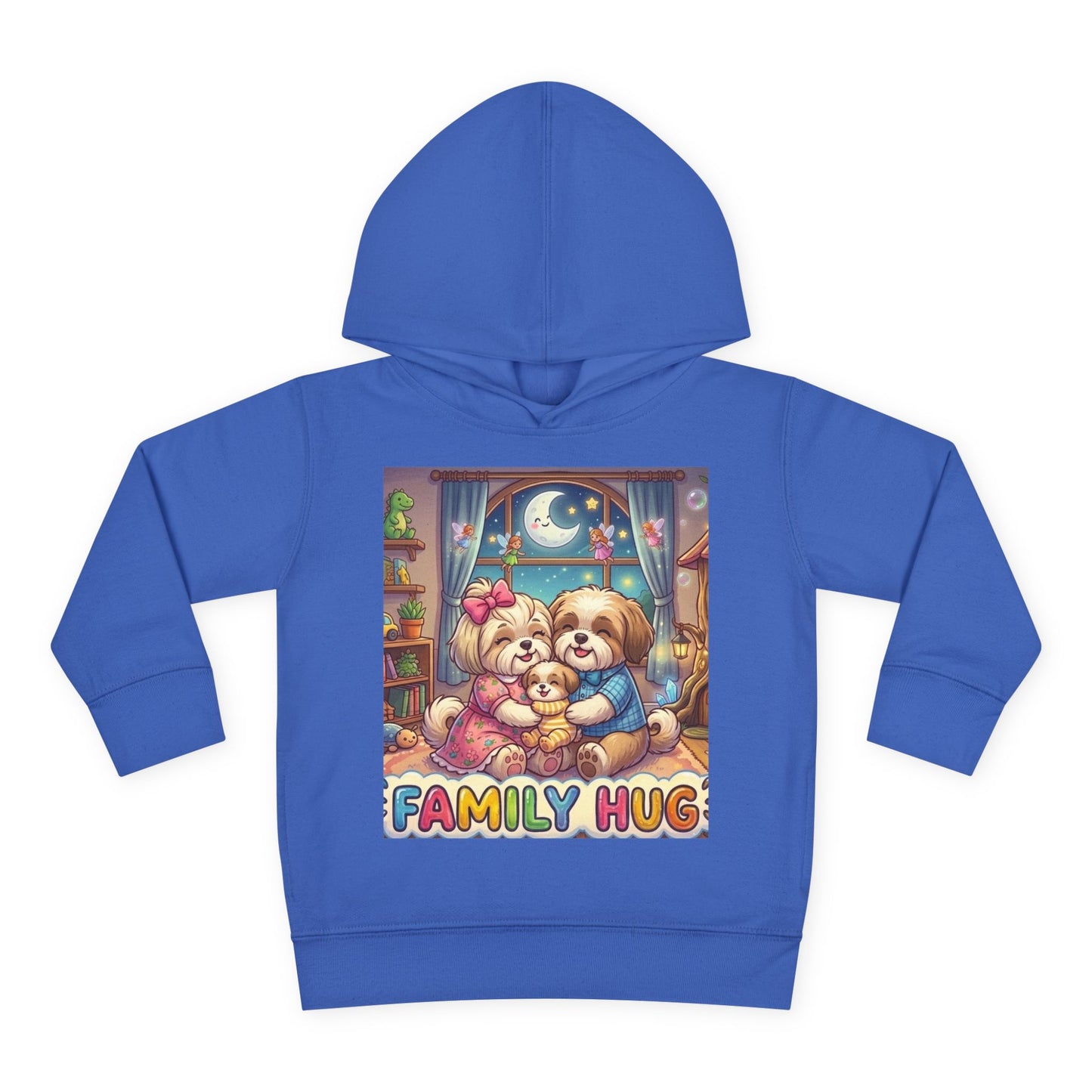 Family Hug Shih Tzu Toddler Pullover Fleece Hoodie