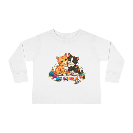 Big Squeeze Kitten Toddler Long Sleeve Tee