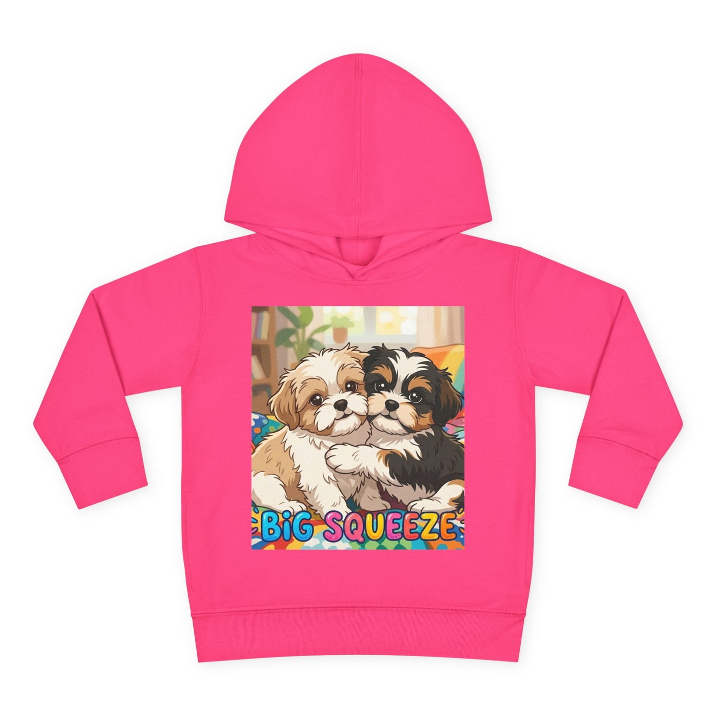 Big Squeeze Shih Tzu Toddler Pullover Fleece Hoodie