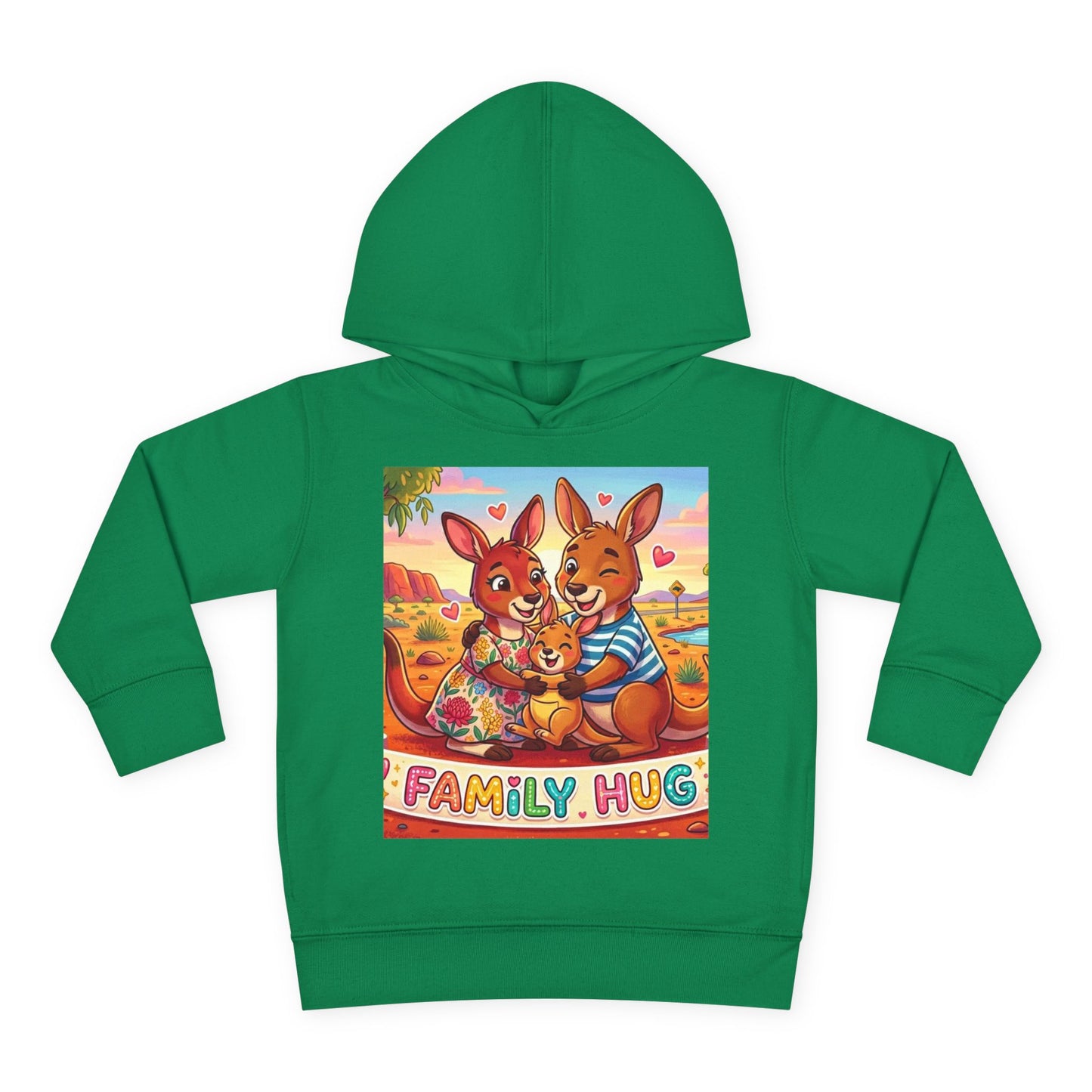 Family Hug Kangaroo Toddler Pullover Fleece Hoodie