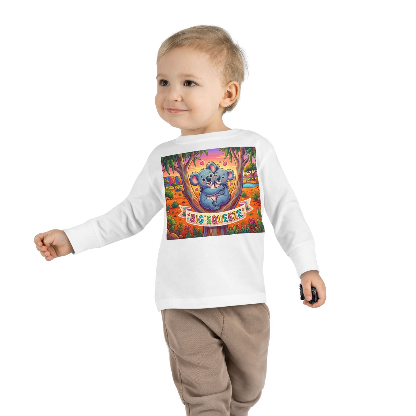 Big Squeeze Koala Toddler Long Sleeve Tee