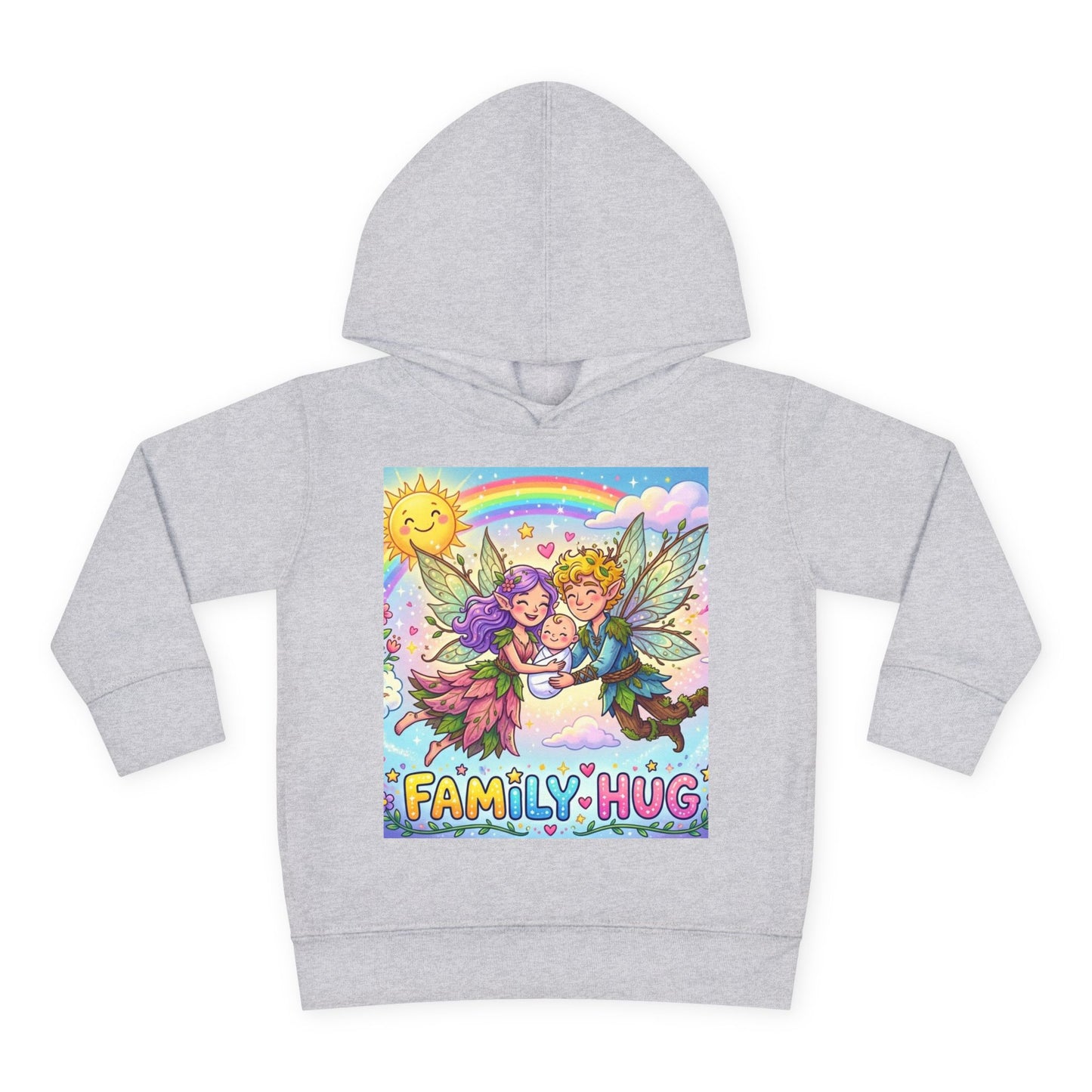 Family Hug Fairy Toddler Pullover Fleece Hoodie