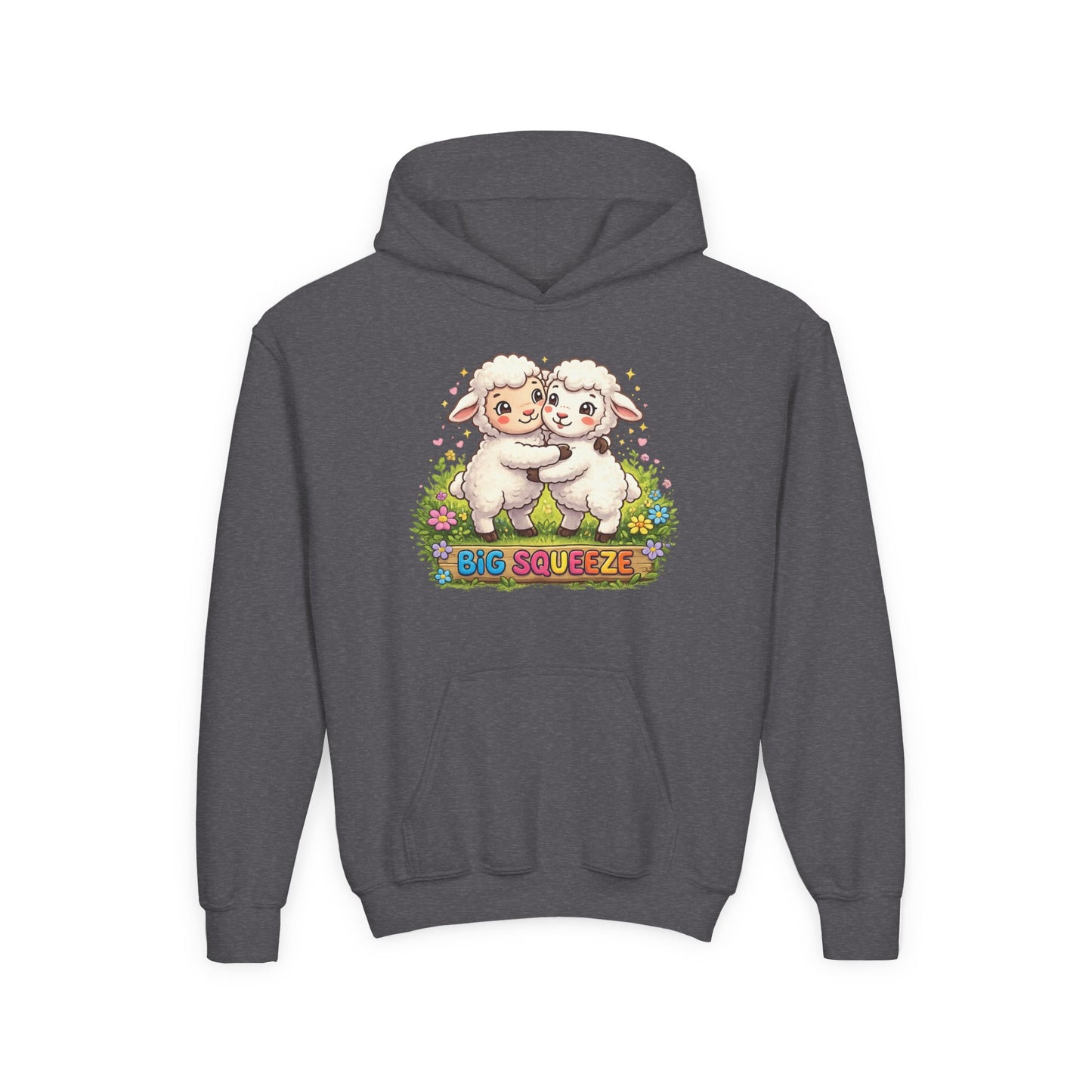 Big Squeeze Lamb Youth Heavy Blend Hooded Sweatshirt