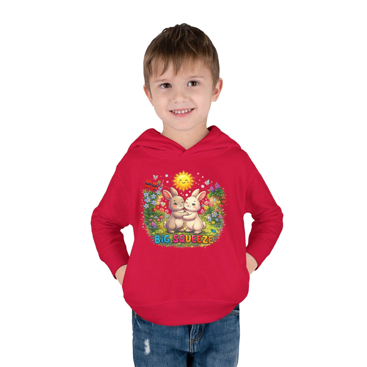 Big Squeeze Bunny Toddler Pullover Fleece Hoodie