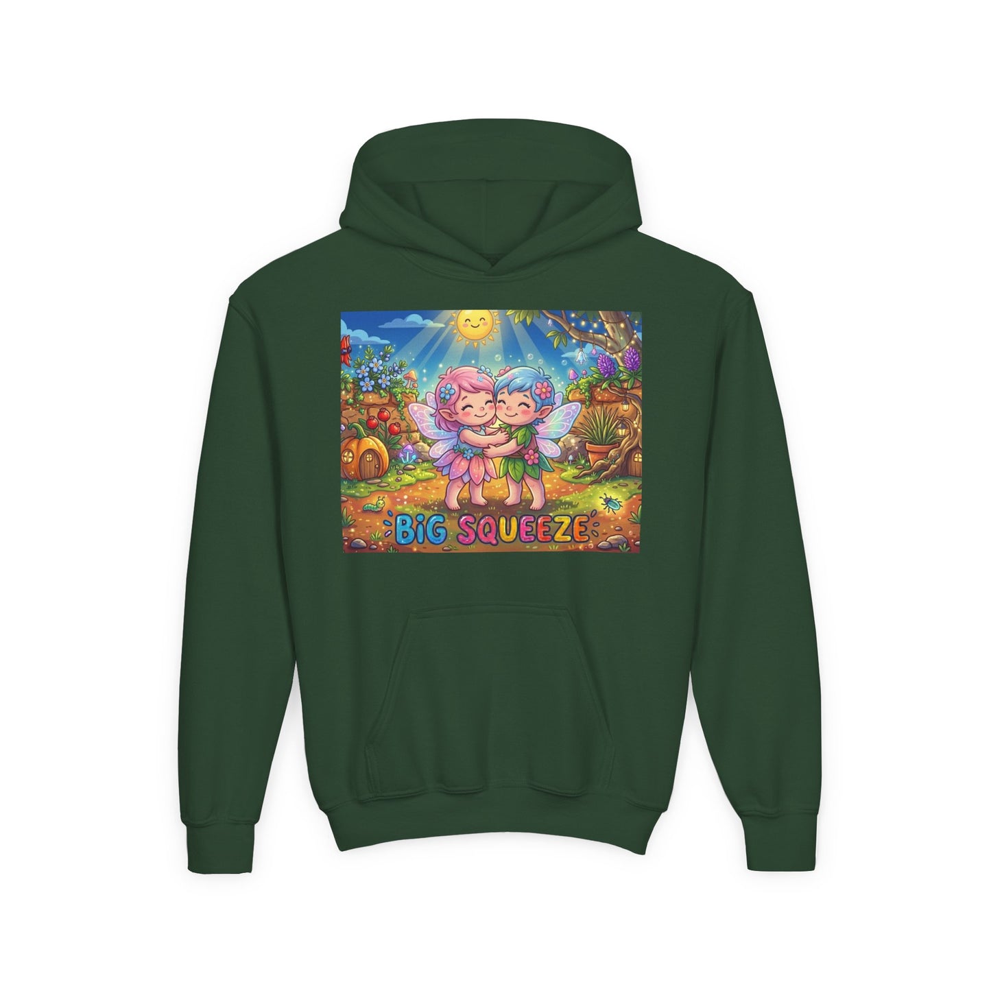 Big Squeeze Fairy Youth Heavy Blend Hooded Sweatshirt