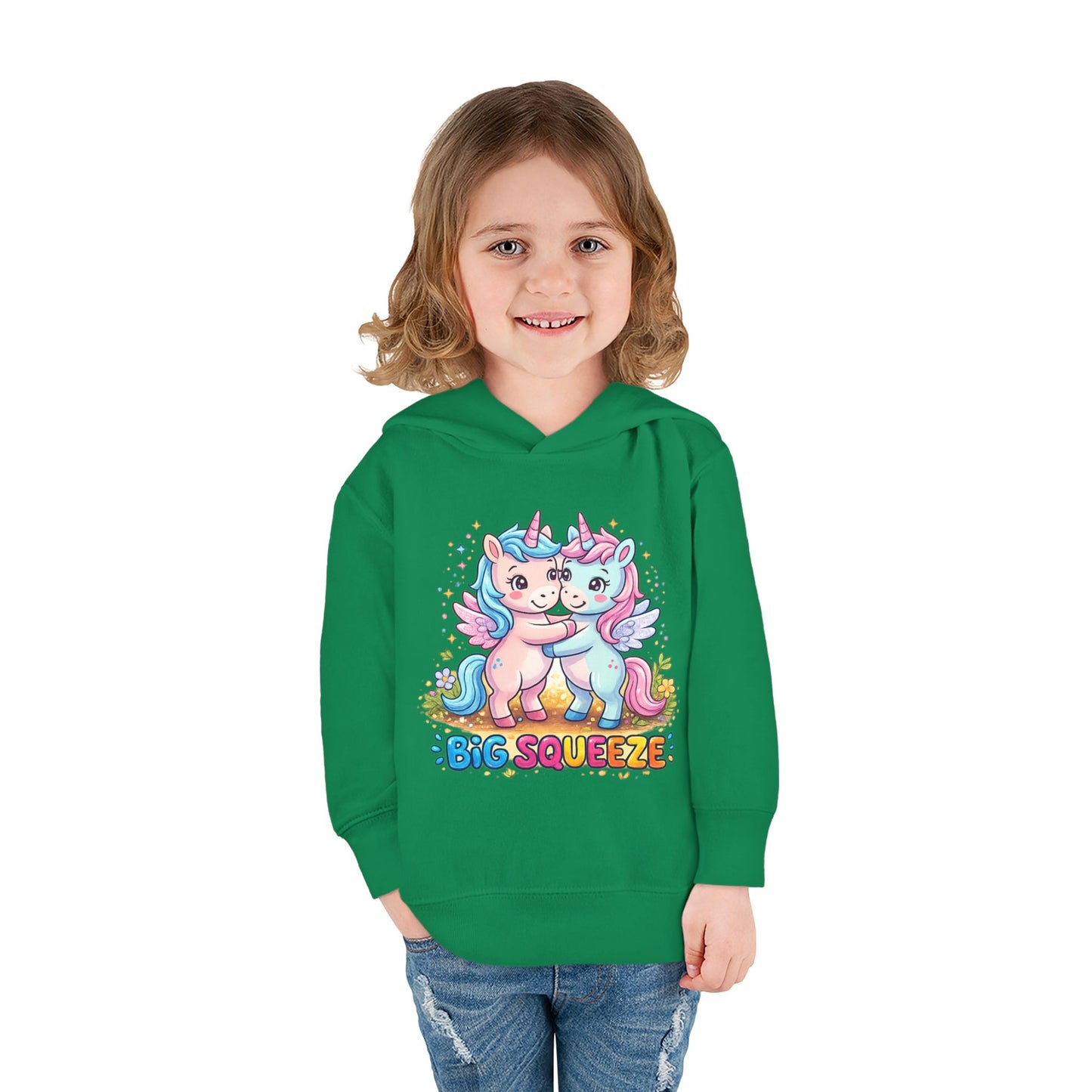 Big Squeeze Unicorn Toddler Pullover Fleece Hoodie