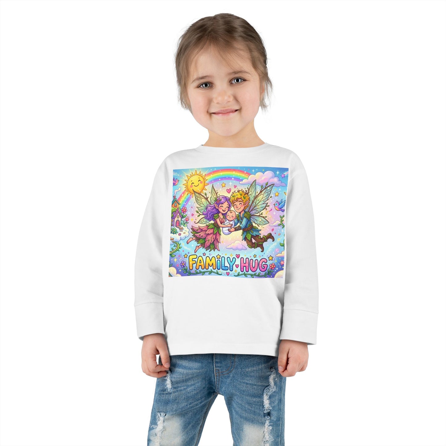 Family Hug Fairy Toddler Long Sleeve Tee