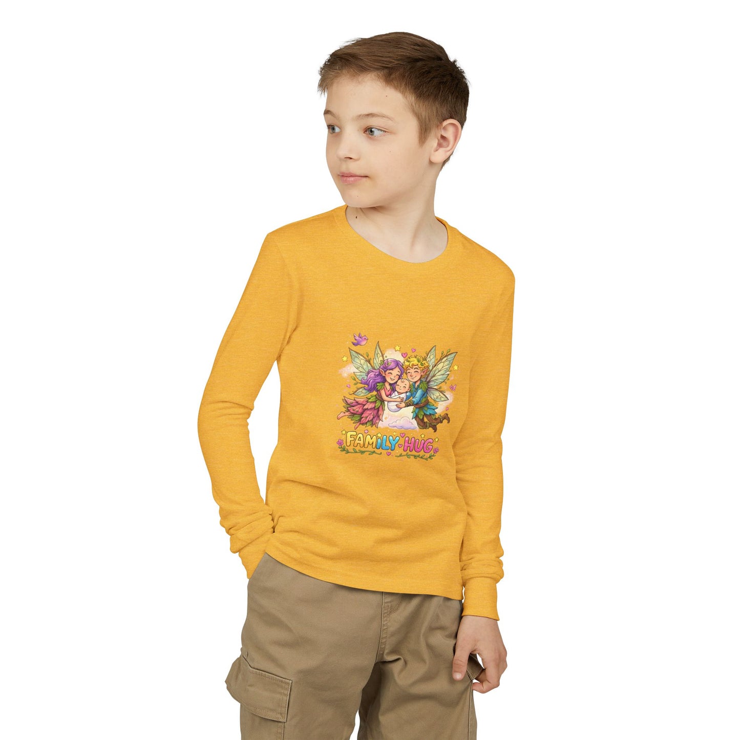 Family Hug Fairy Youth Jersey Long Sleeve Tee