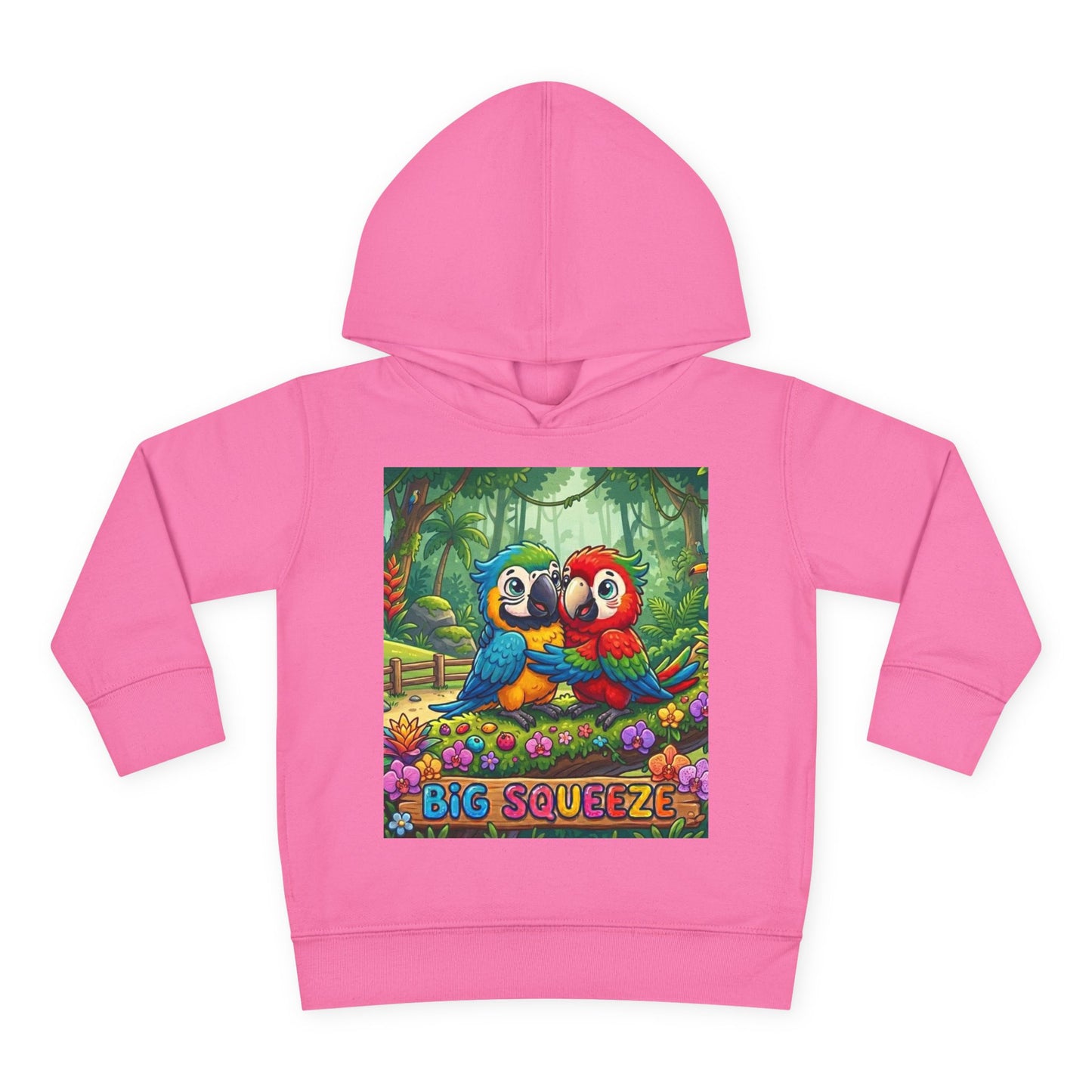 Big Squeeze Macaw Toddler Pullover Fleece Hoodie
