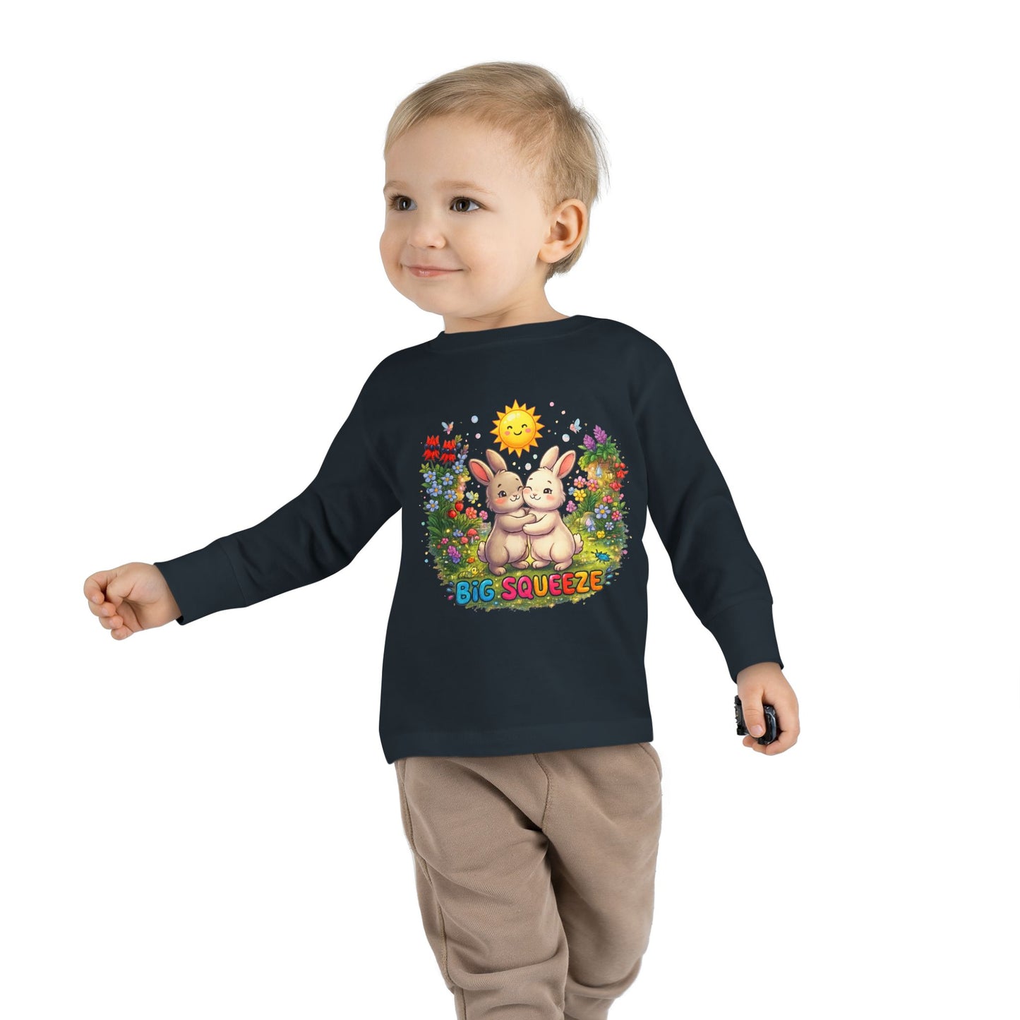 Big Squeeze Bunny Toddler Long Sleeve Tee