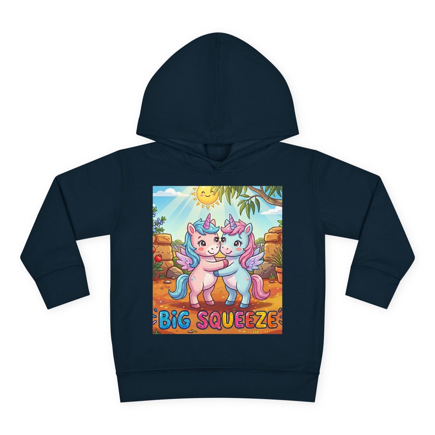Big Squeeze Unicorn Toddler Pullover Fleece Hoodie
