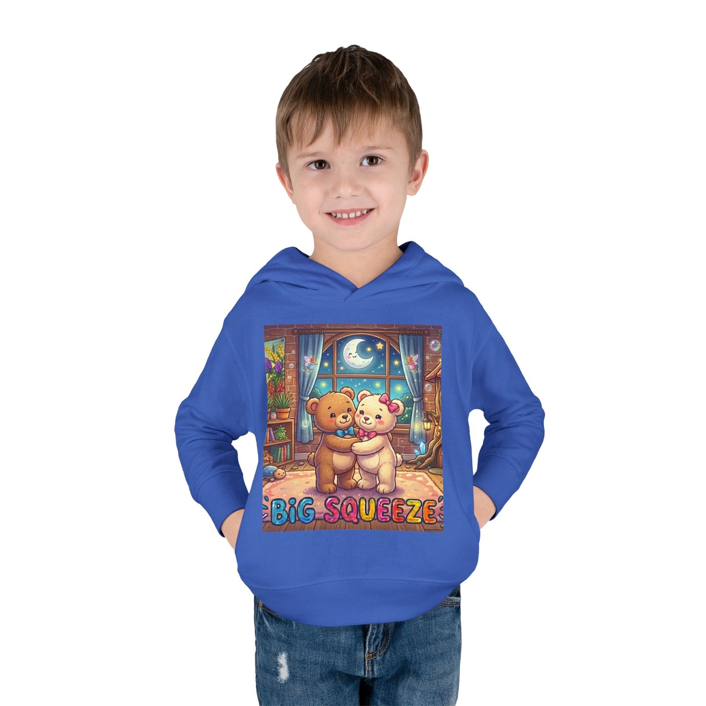 Big Squeeze Teddy Toddler Pullover Fleece Hoodie