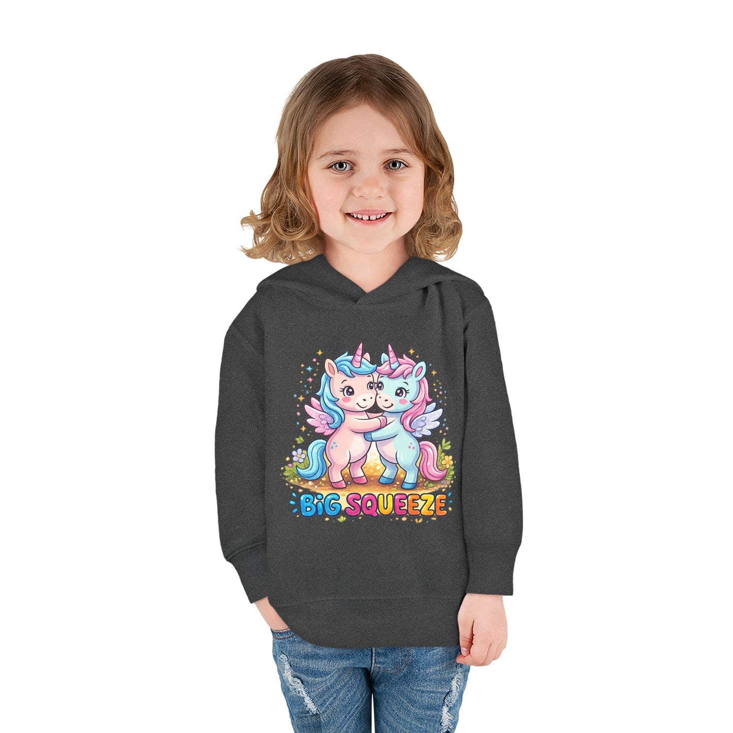 Big Squeeze Unicorn Toddler Pullover Fleece Hoodie