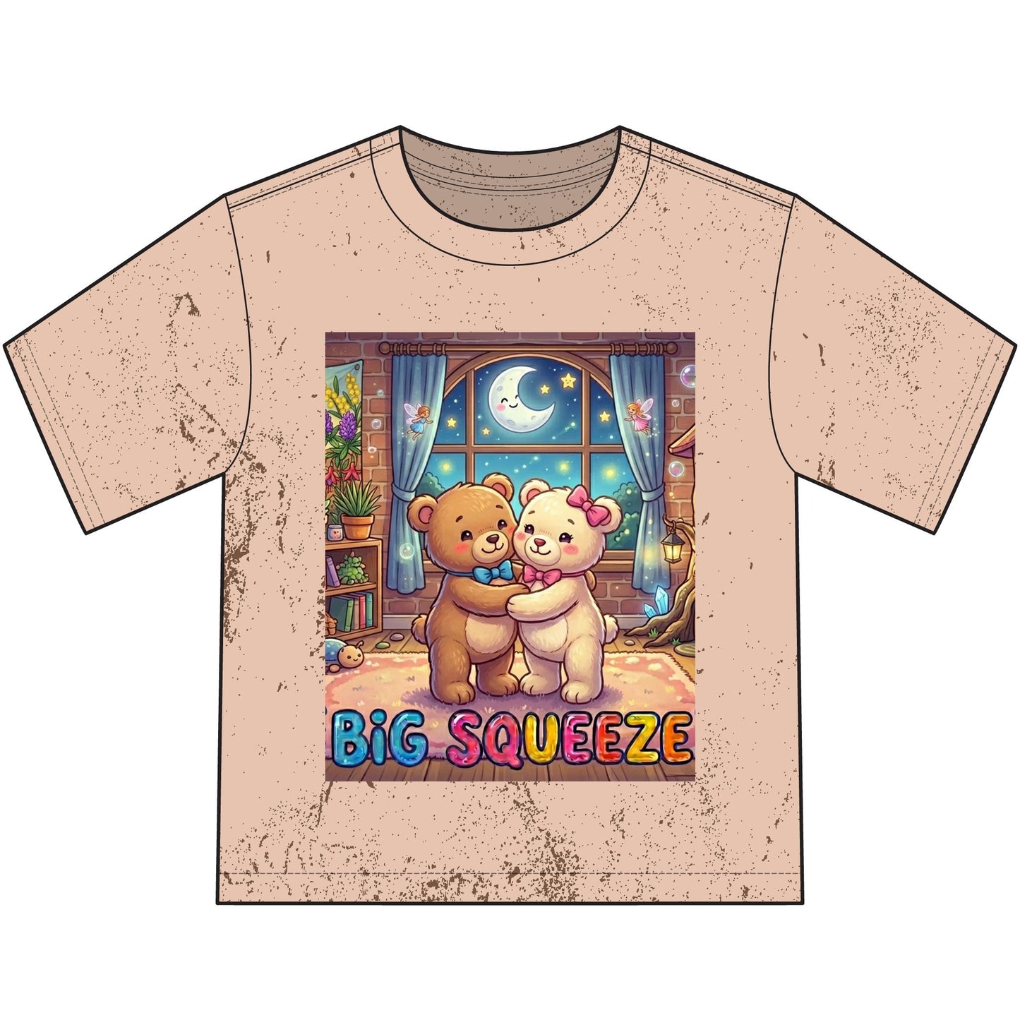 Big Squeeze Teddy Heavyweight Color Blast Youth T-Shirt