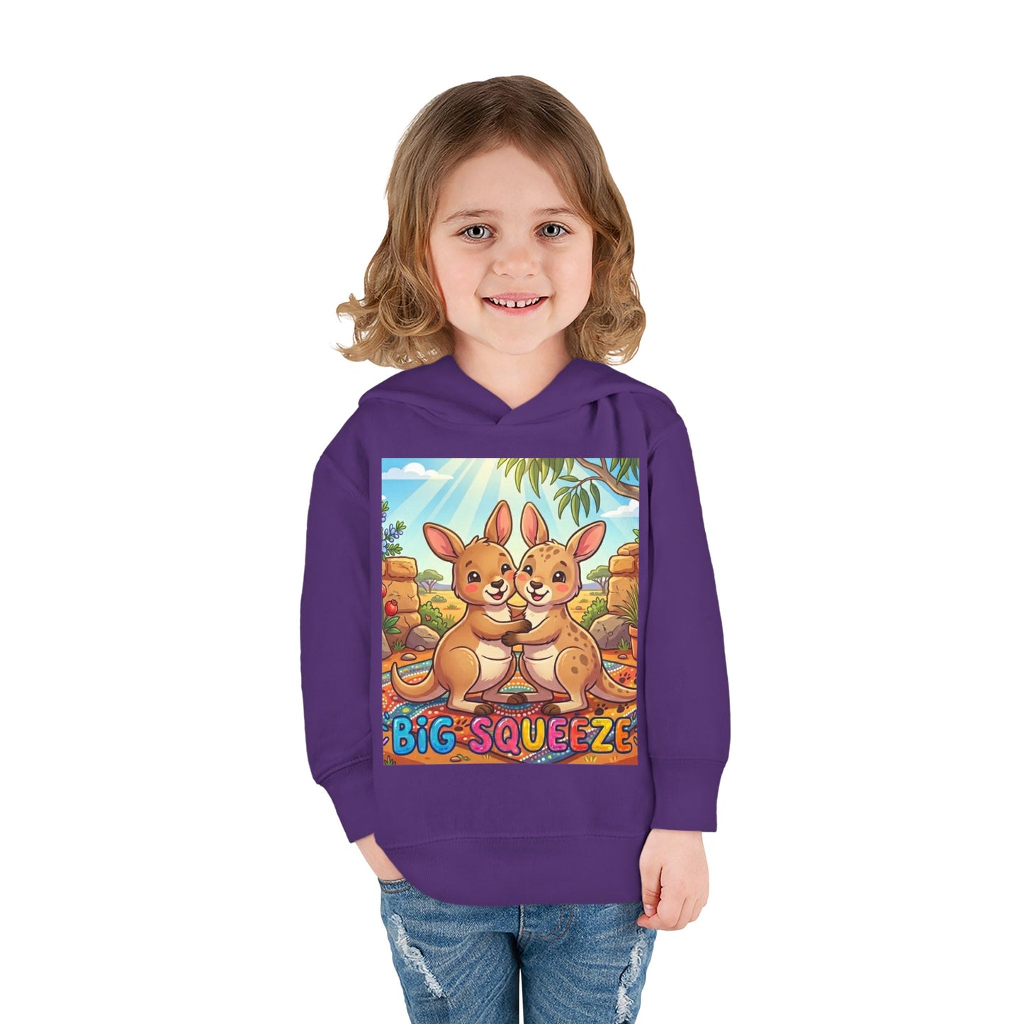Big Squeeze Kangaroo Toddler Pullover Fleece Hoodie