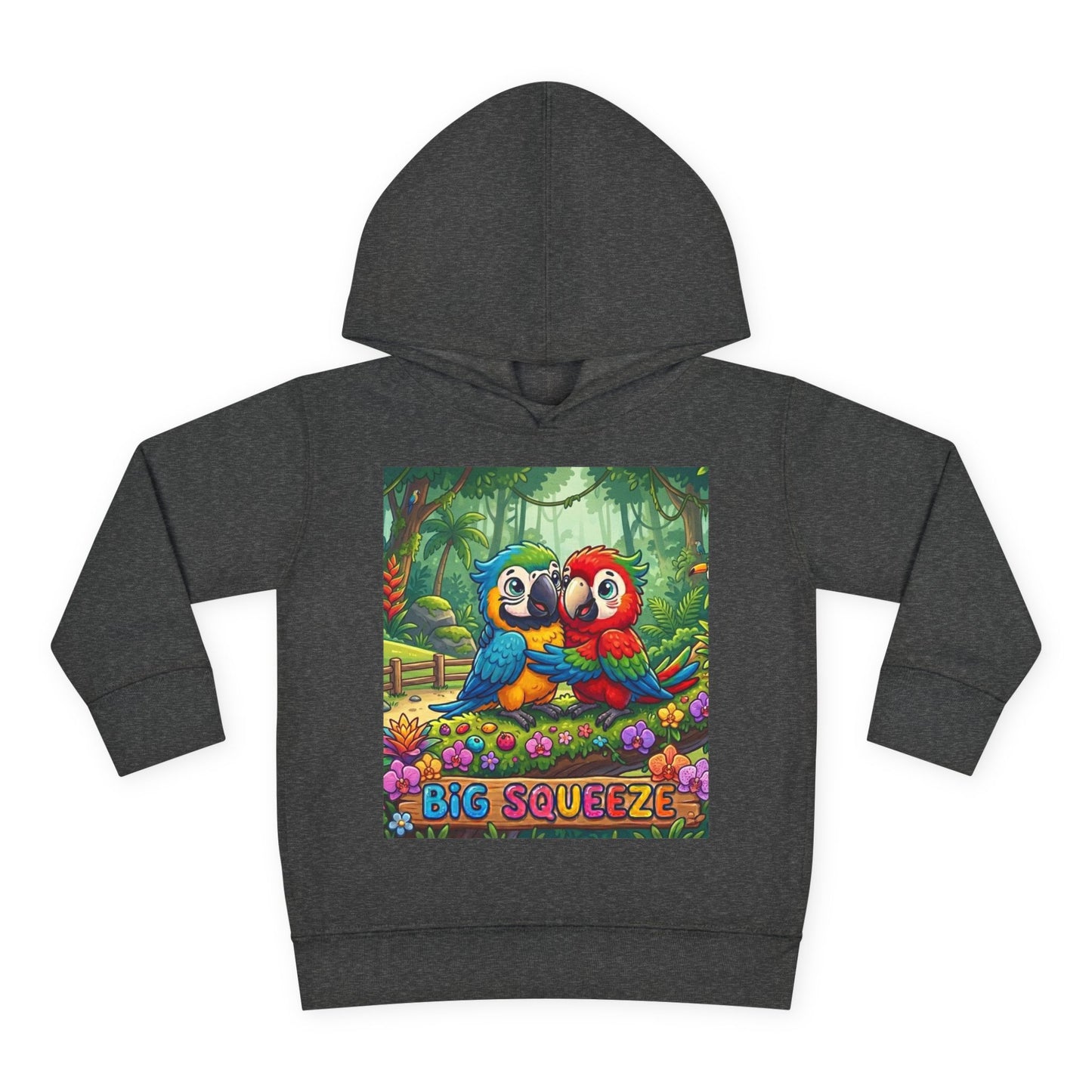 Big Squeeze Macaw Toddler Pullover Fleece Hoodie